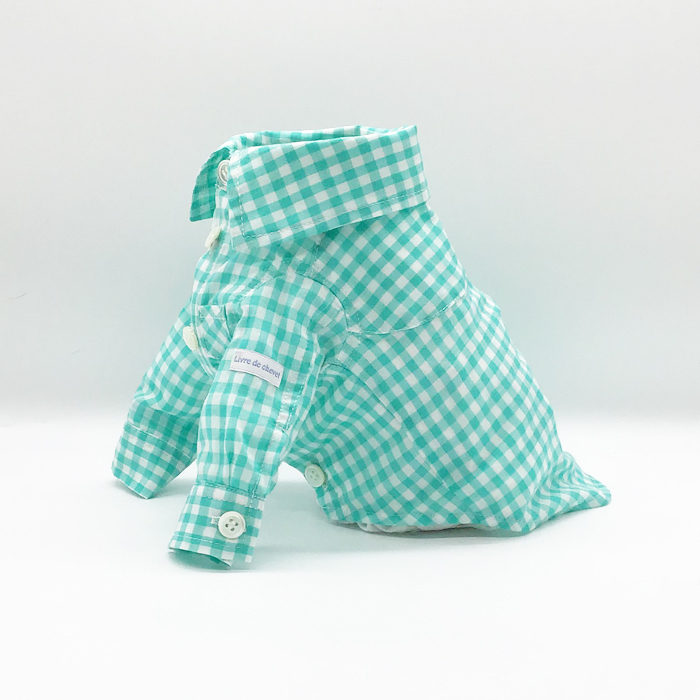 グリーンギンガムチェックシャツ Green Gingham Check Shirt Livre De Chevet