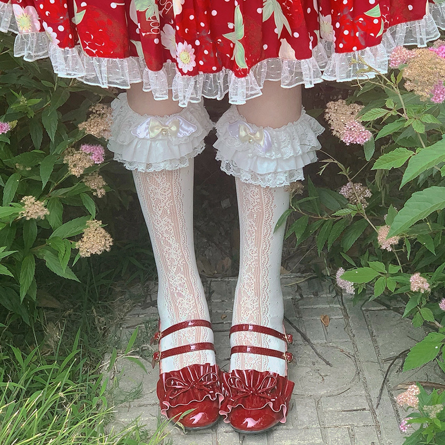 お取り寄せ ロリィタ ふわふわフリルレース ソックス Louis Lover お取り寄せ ロリィタ ふわふわフリルレース ソックス Louis Lover