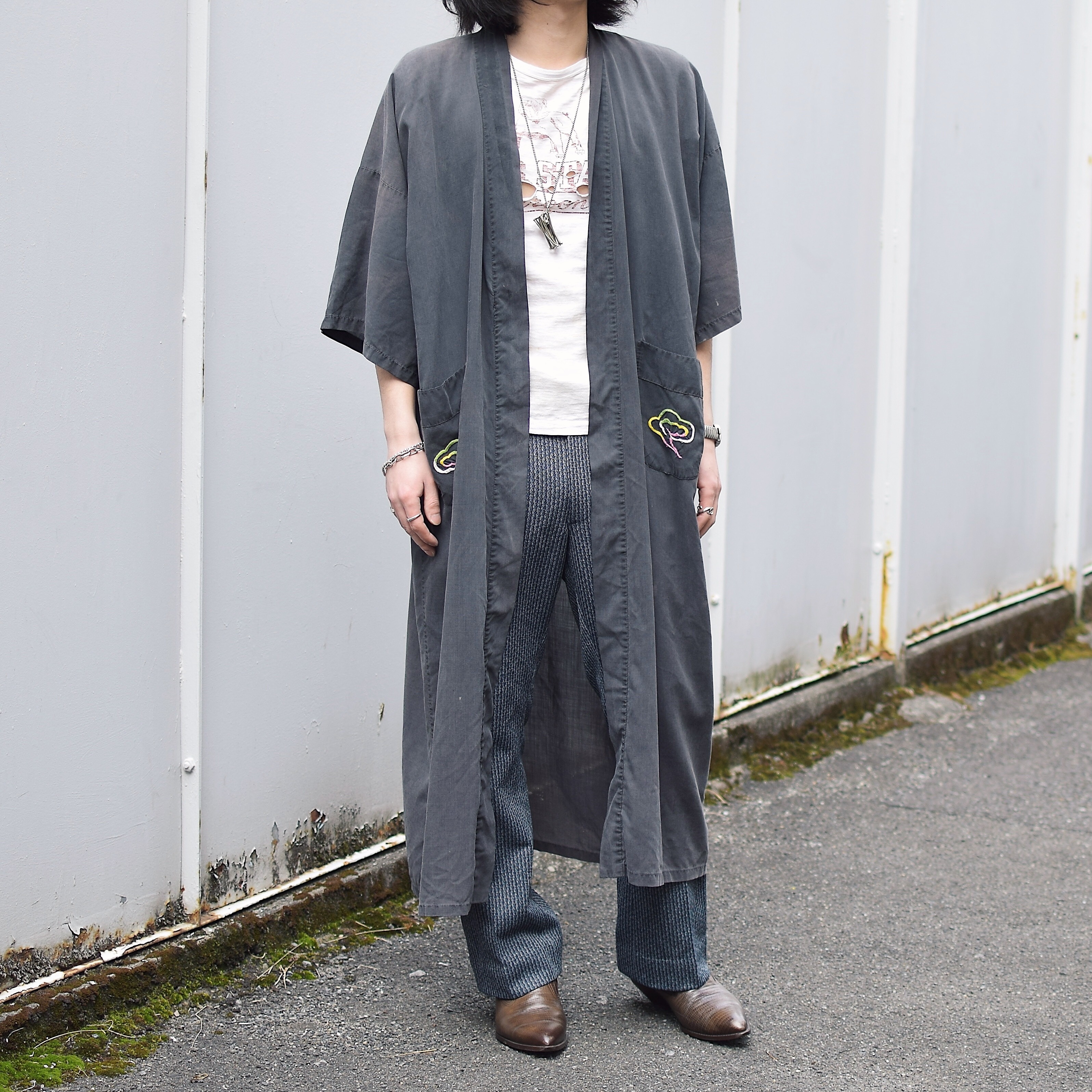 Vintage 60〜70's  Souvenir Gown Shirt の画像 3