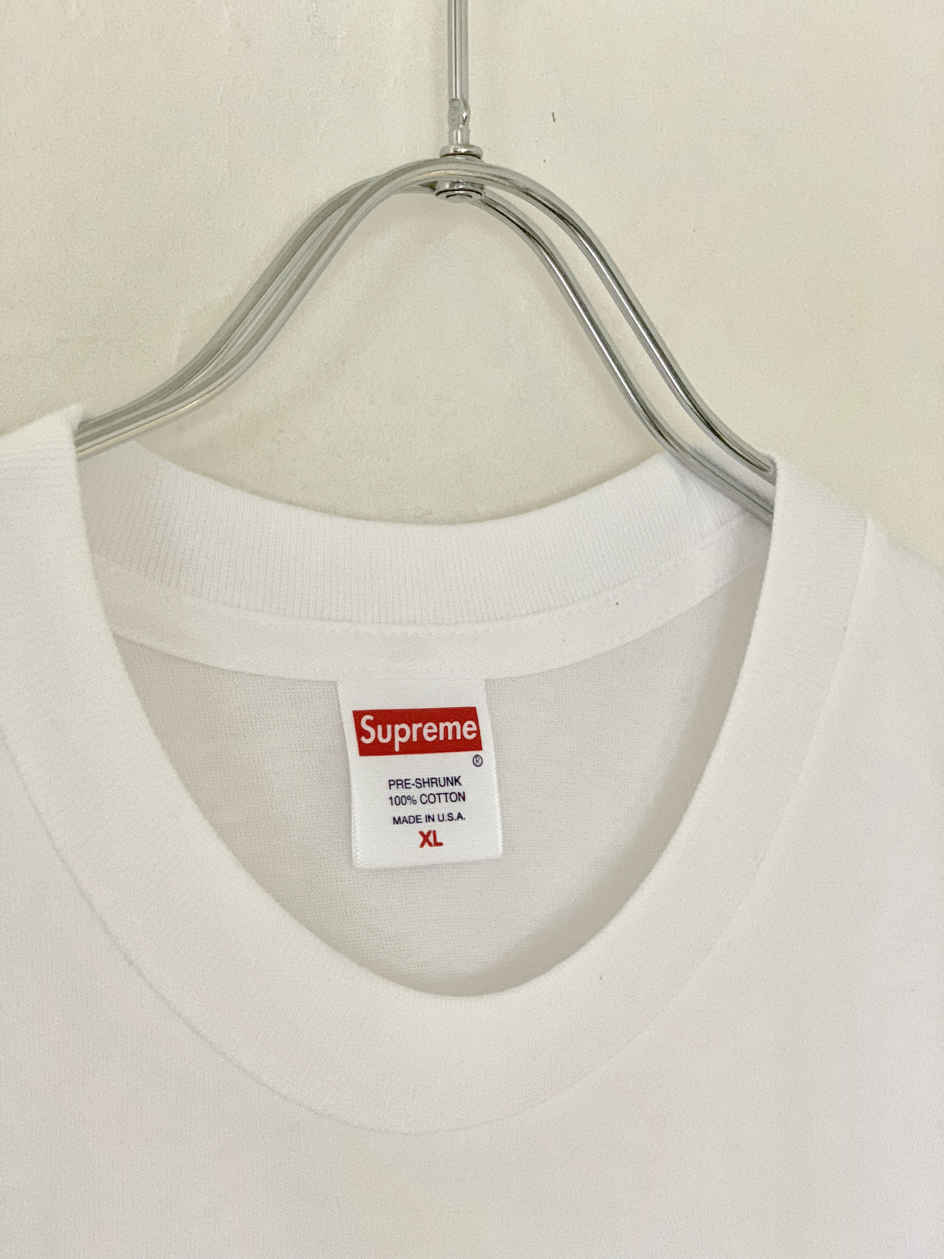 supreme plain white t shirt