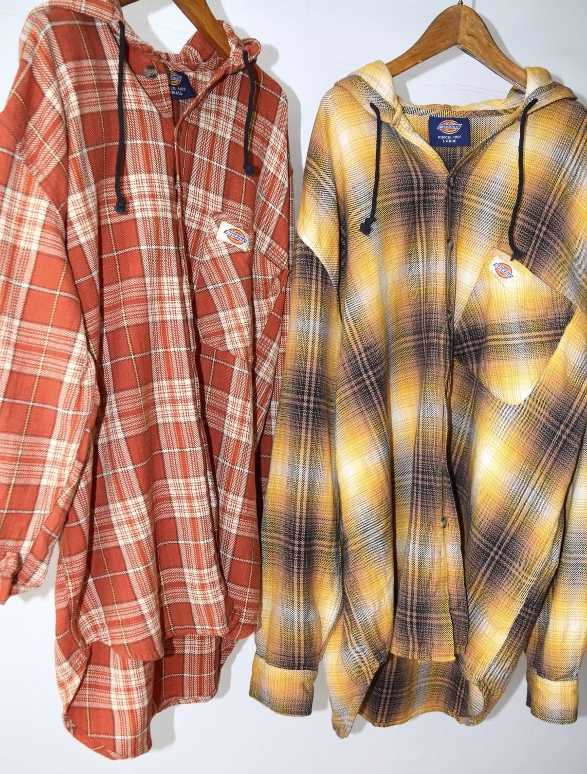 1990s〜 Dickies flannel parka orange check “DEAD STOCK” の画像 2