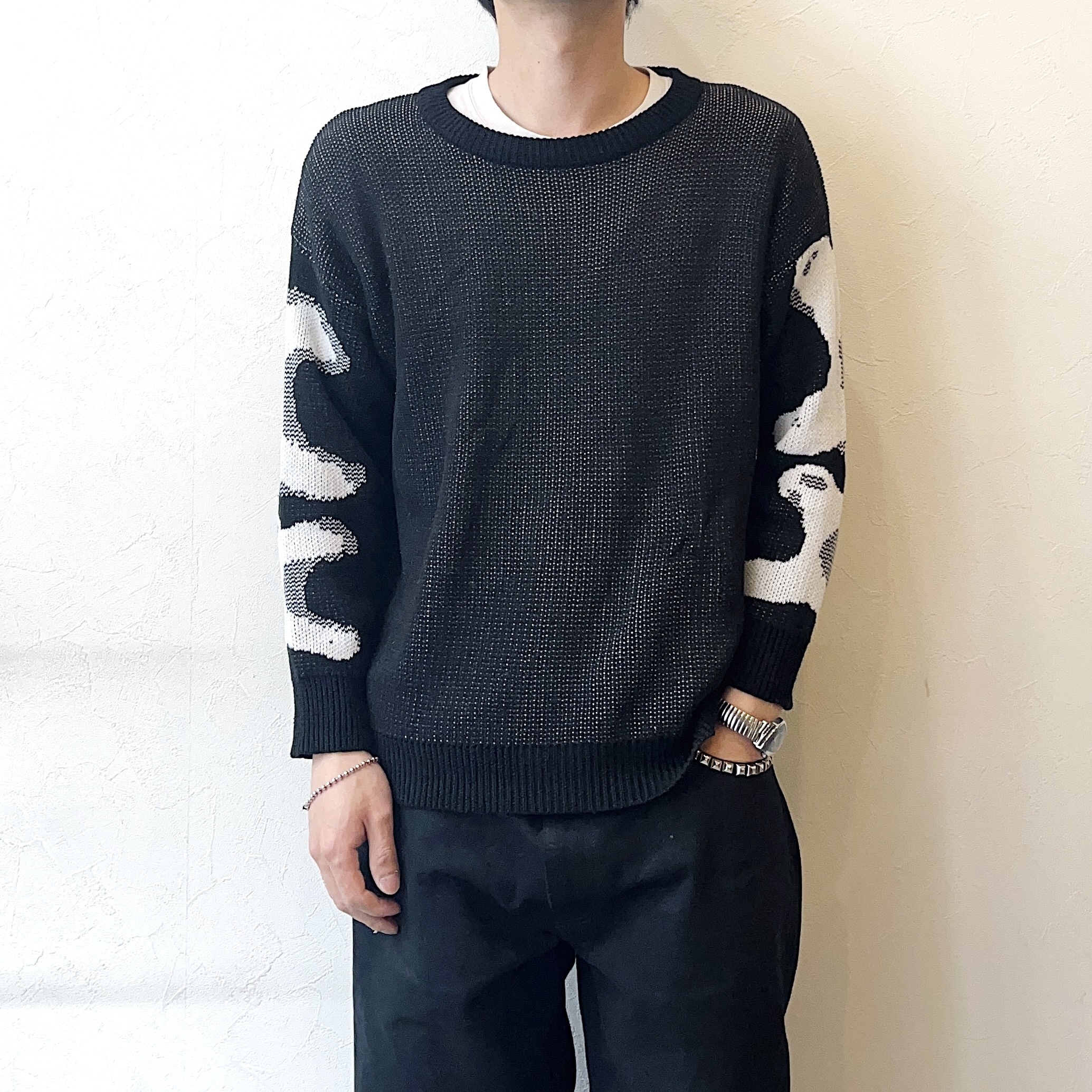 Y2K "Skeleton" Knit Sweater の画像 4