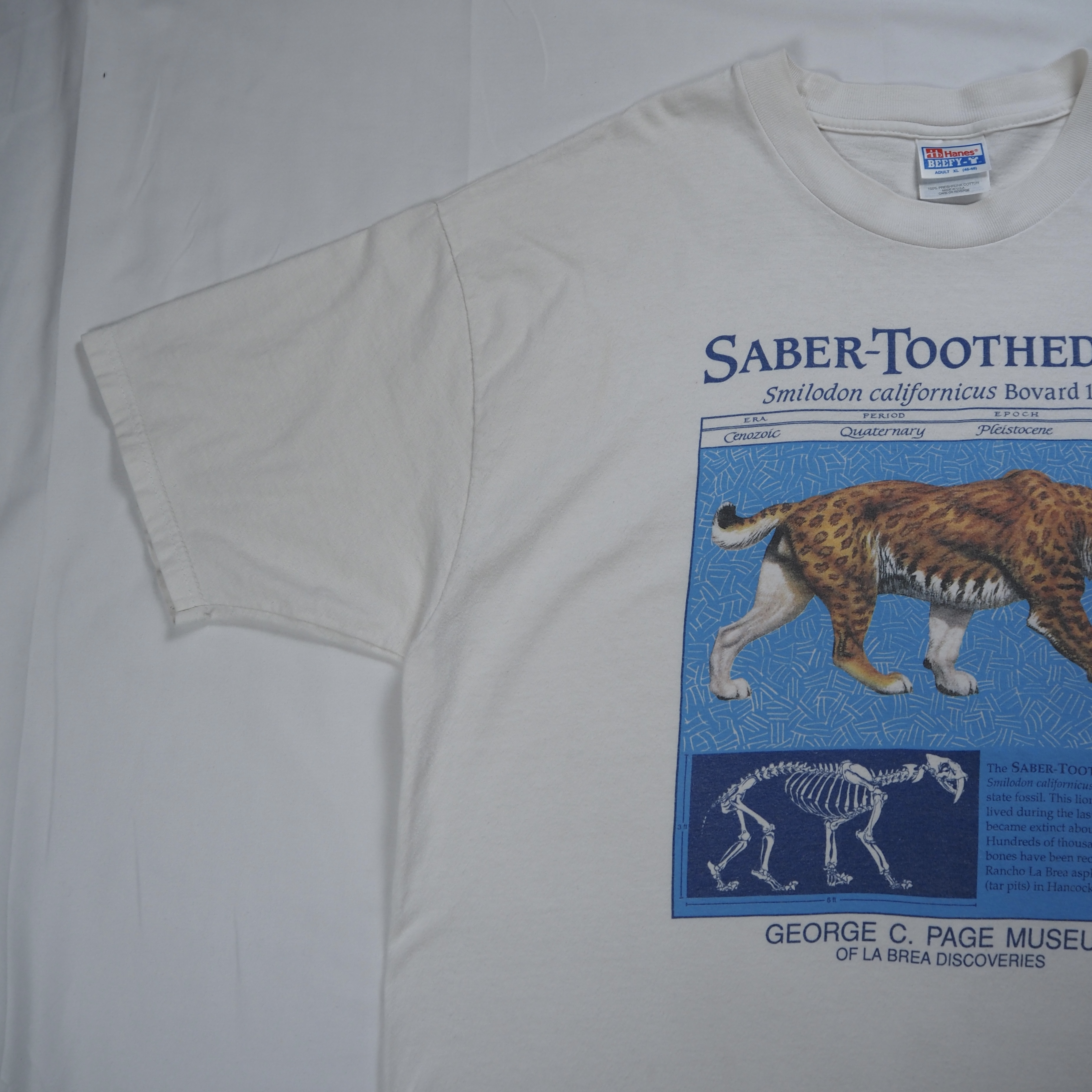 90’s Hanes サーベルタイガーTシャツ XL の画像 8