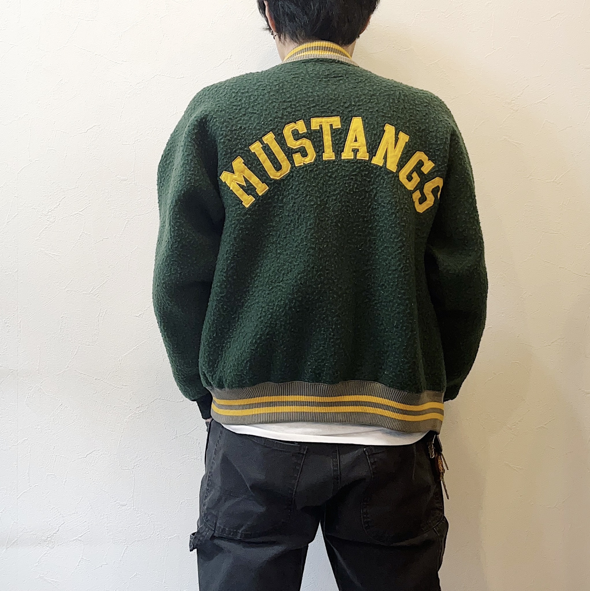 Vintage 60's【CHAMPION PRODUCTS INC】"MUSTANGS" Fleece Jacket の画像 4