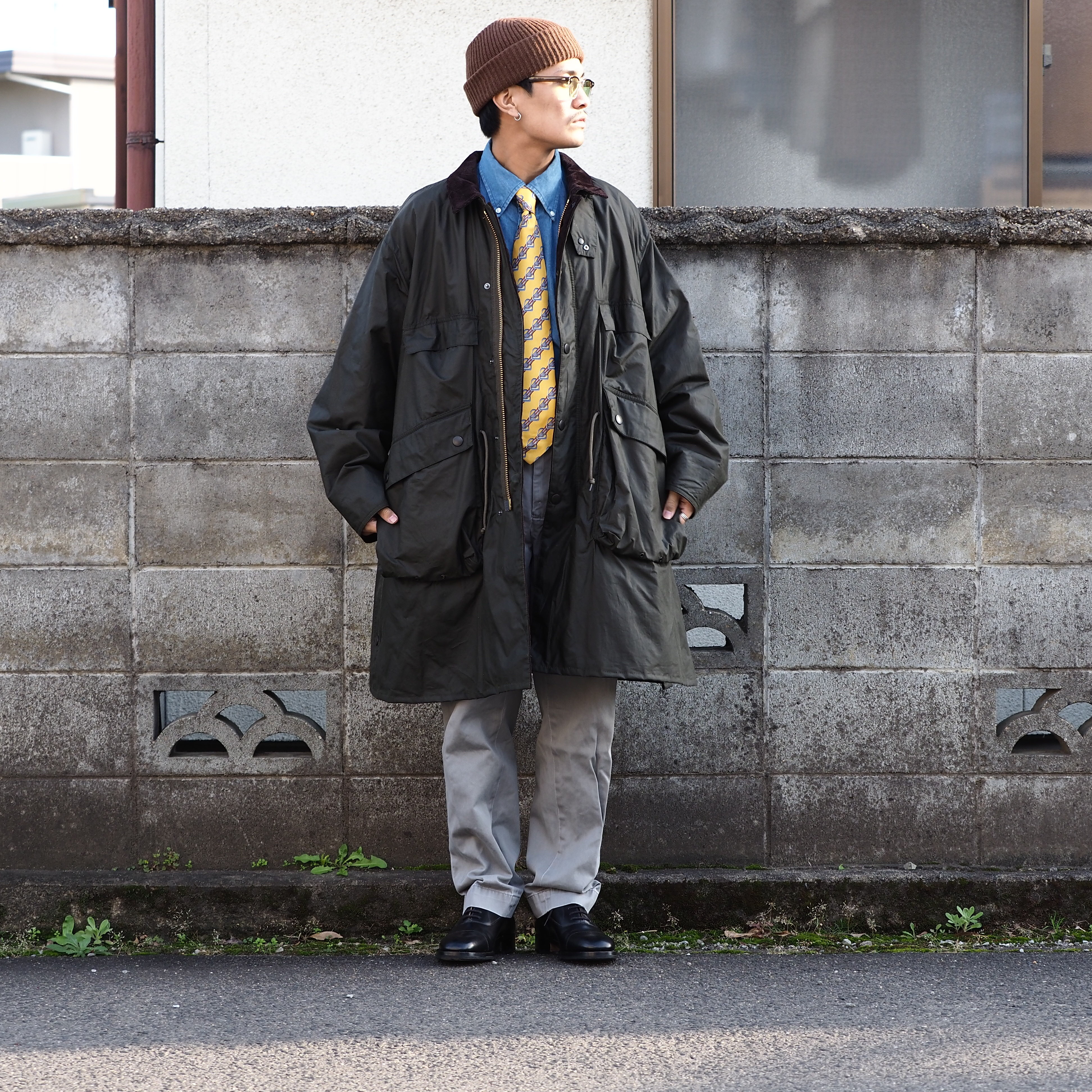 barbour × kaptain sunshine 38 美品