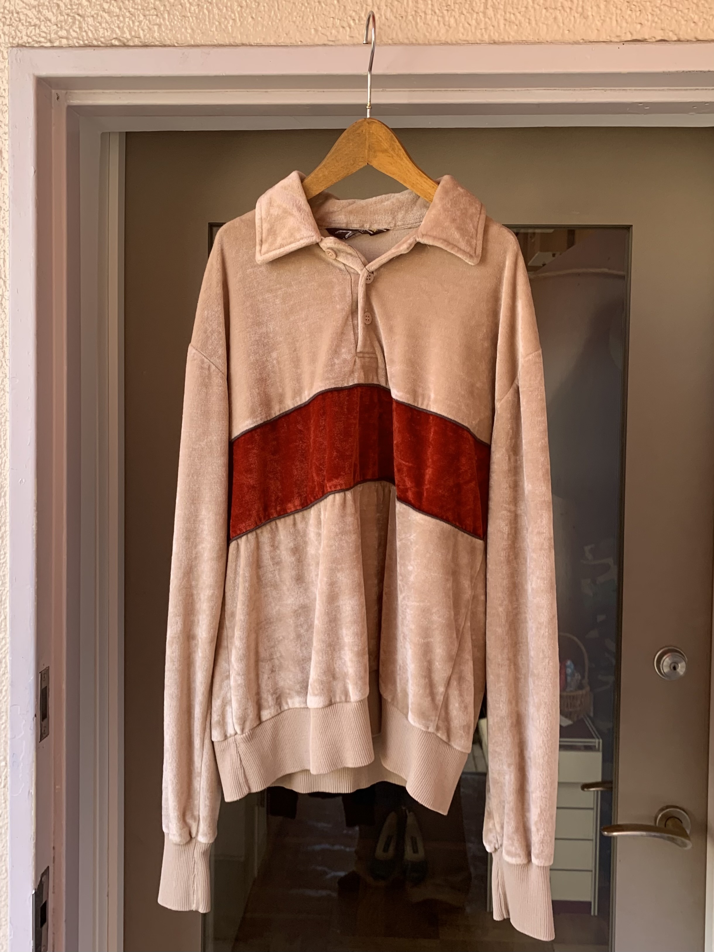 ~1990s velour tops ④ の画像 4