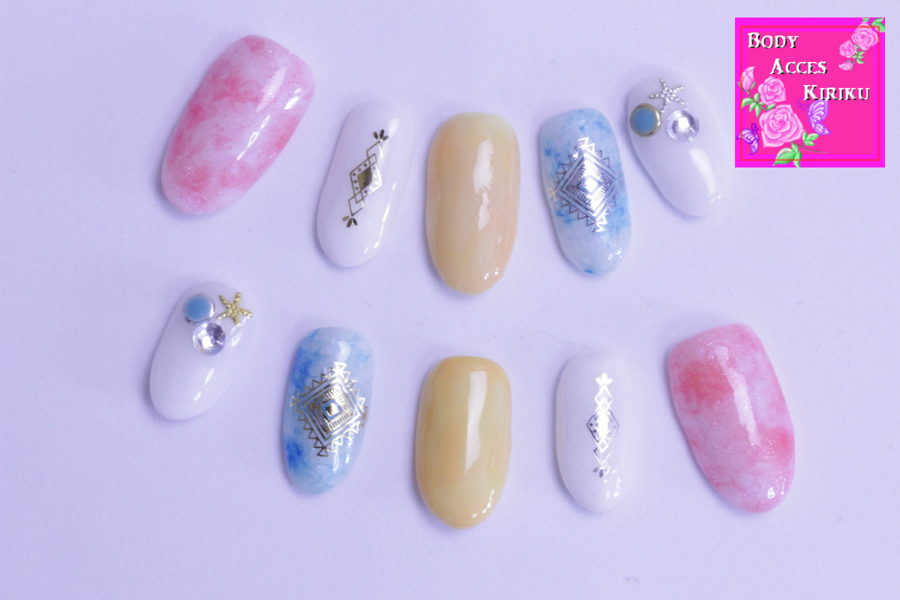 コピー オーダーメイド 春ネイル Body Acces Kiriku