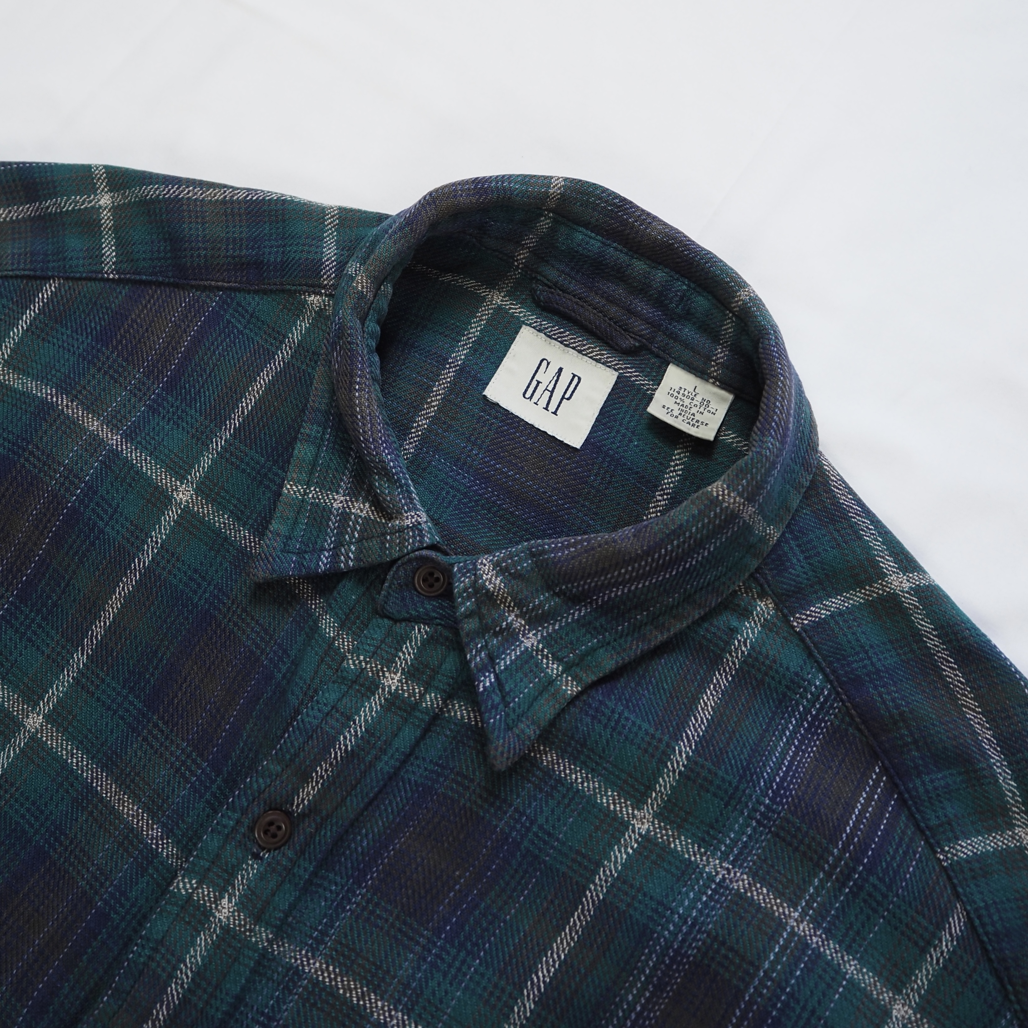 90’s-00’s OLD GAP ヘヴィネル グリーン の画像 9