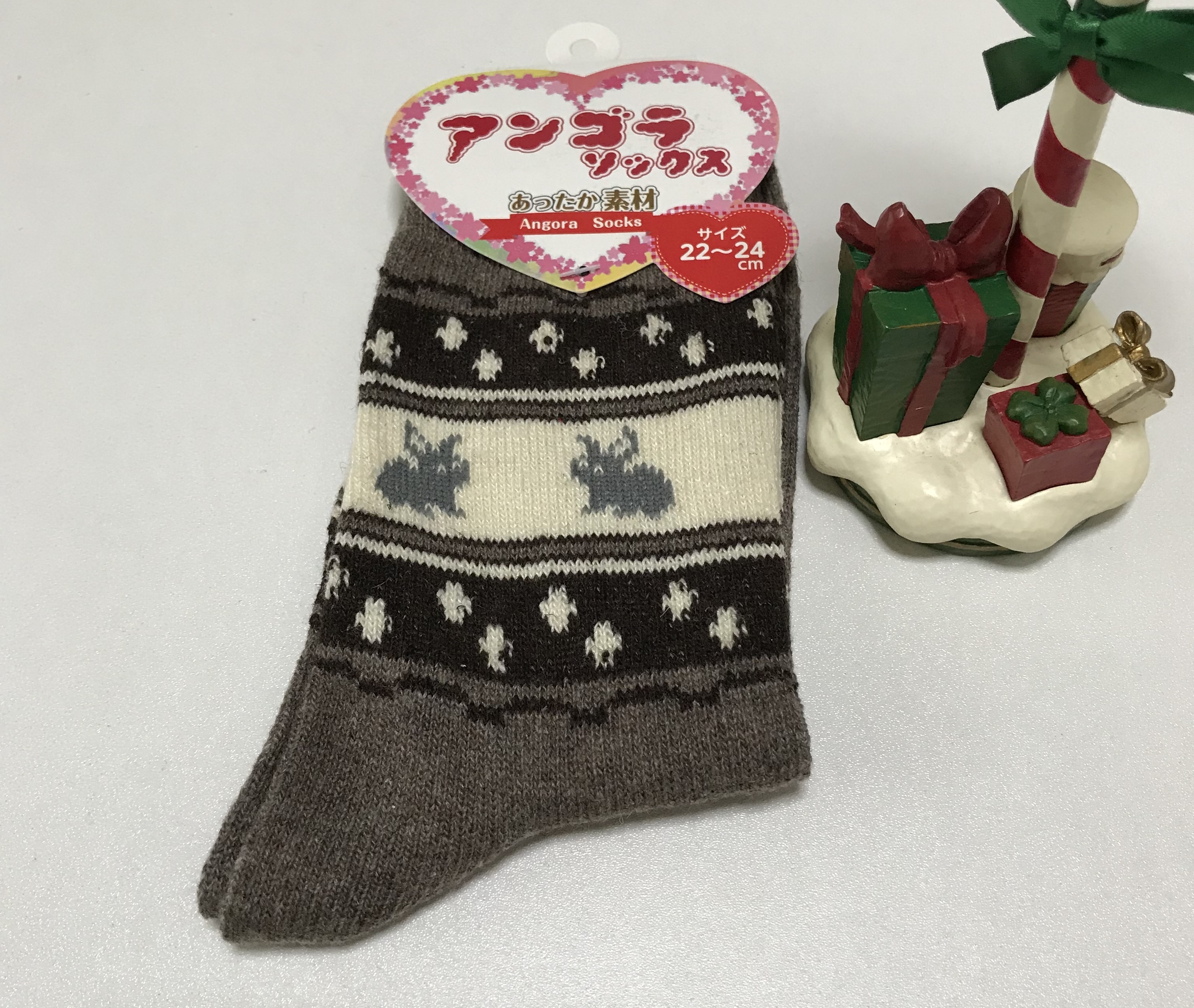 靴下 ソックス アンゴラ混 レディース クルーソックス カジュアルソックス 保温 レディースの海外トレンドファッション通販サイト Kahana