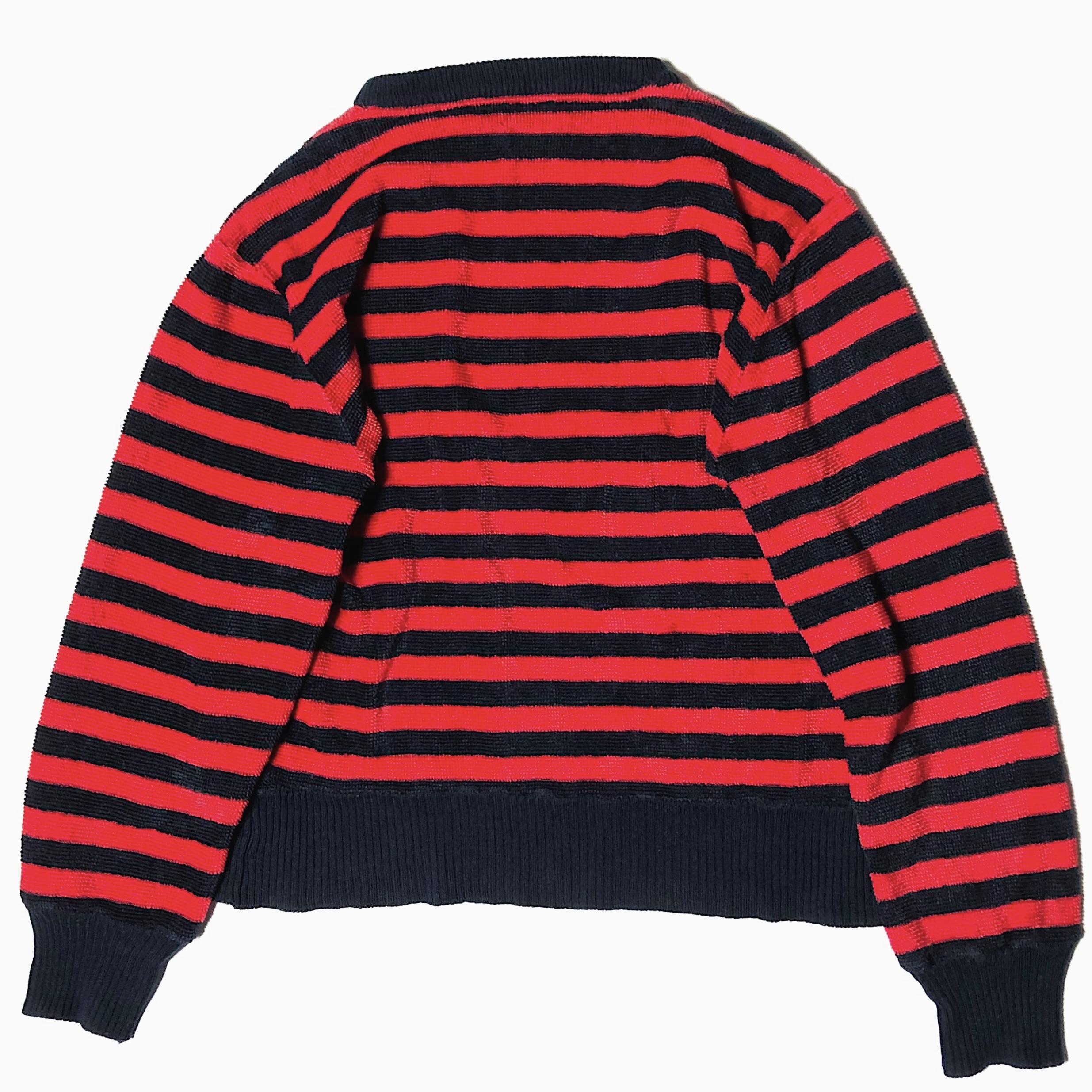Vintage Striped Pile Knit Sweater の画像 2