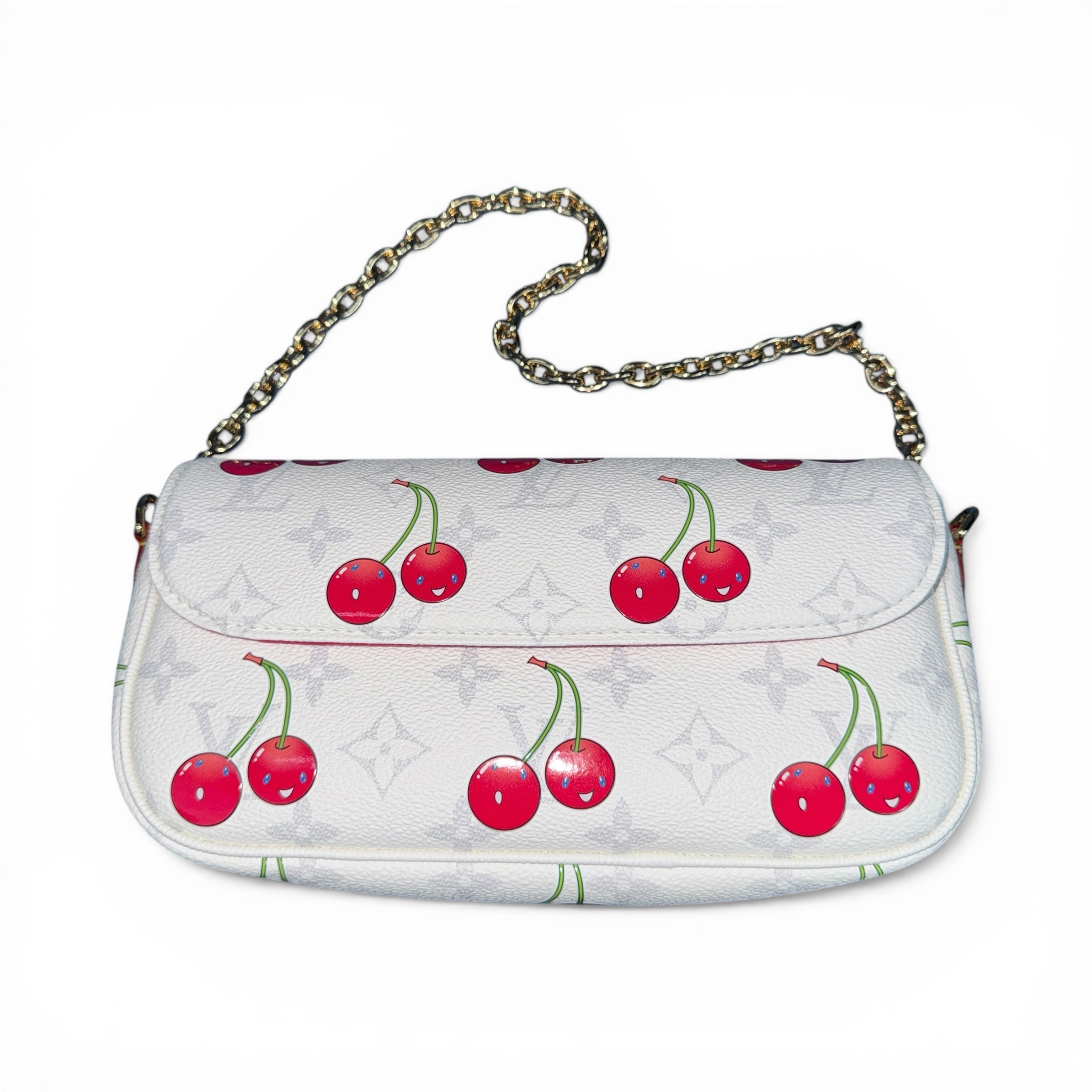 【LOUIS VUITTON】ルイ・ヴィトン “LV x TM ウォレット オン チェーン アイビー” アクセサリーポーチ