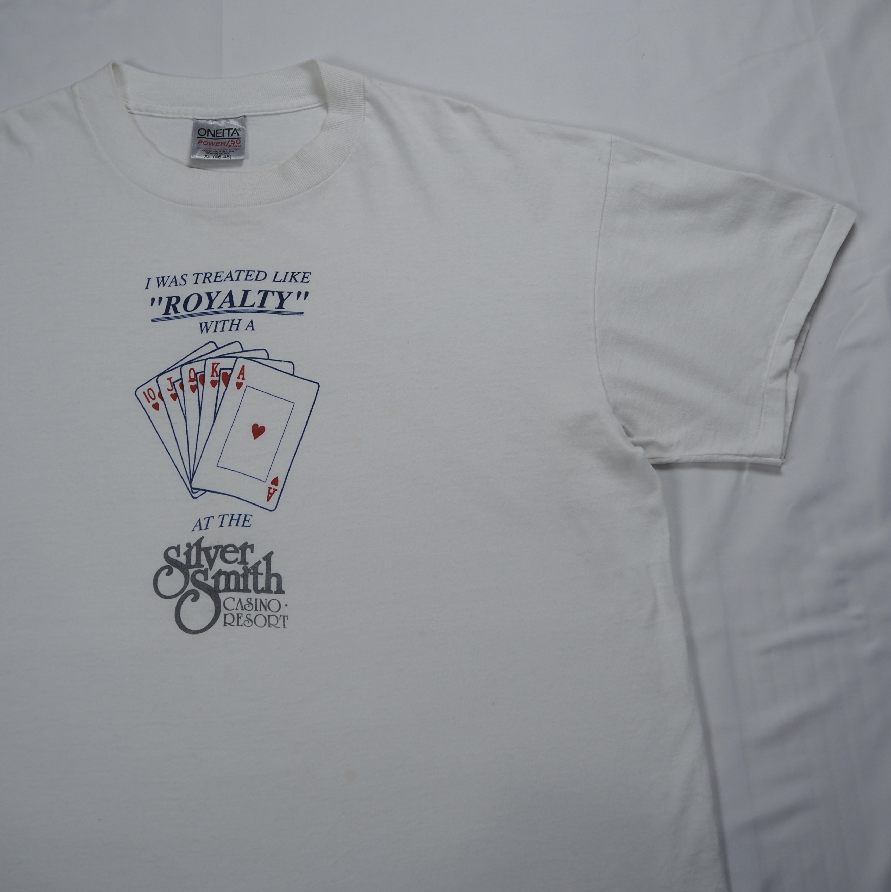 90’s ONEITA カジノTシャツ トランプ柄 XL の画像 7