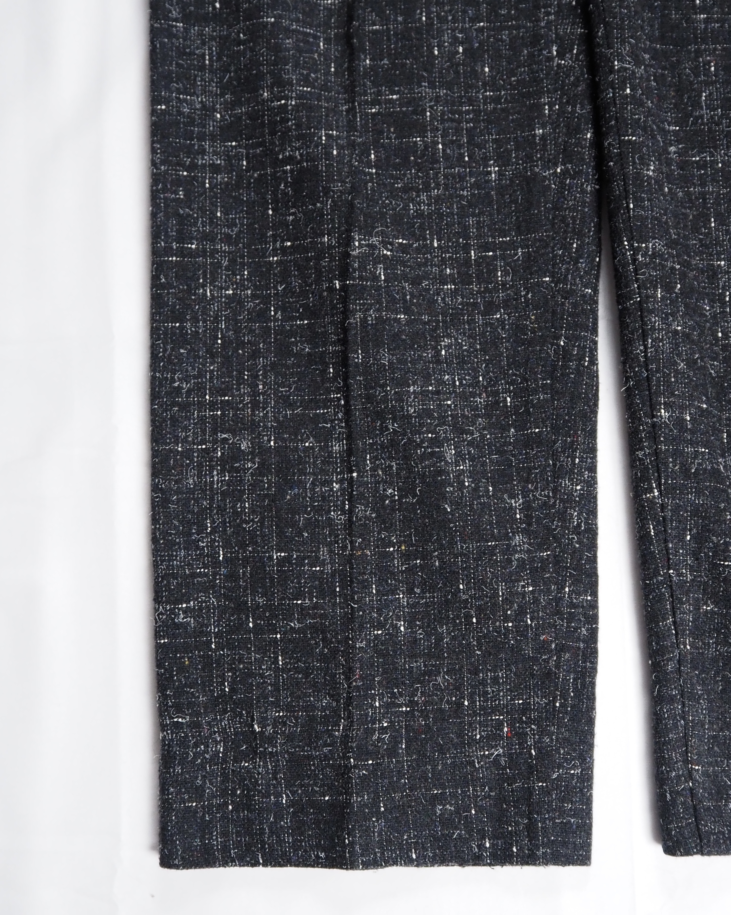 80’s Wool Slacks カスリ柄 ブラック×ホワイト の画像 6