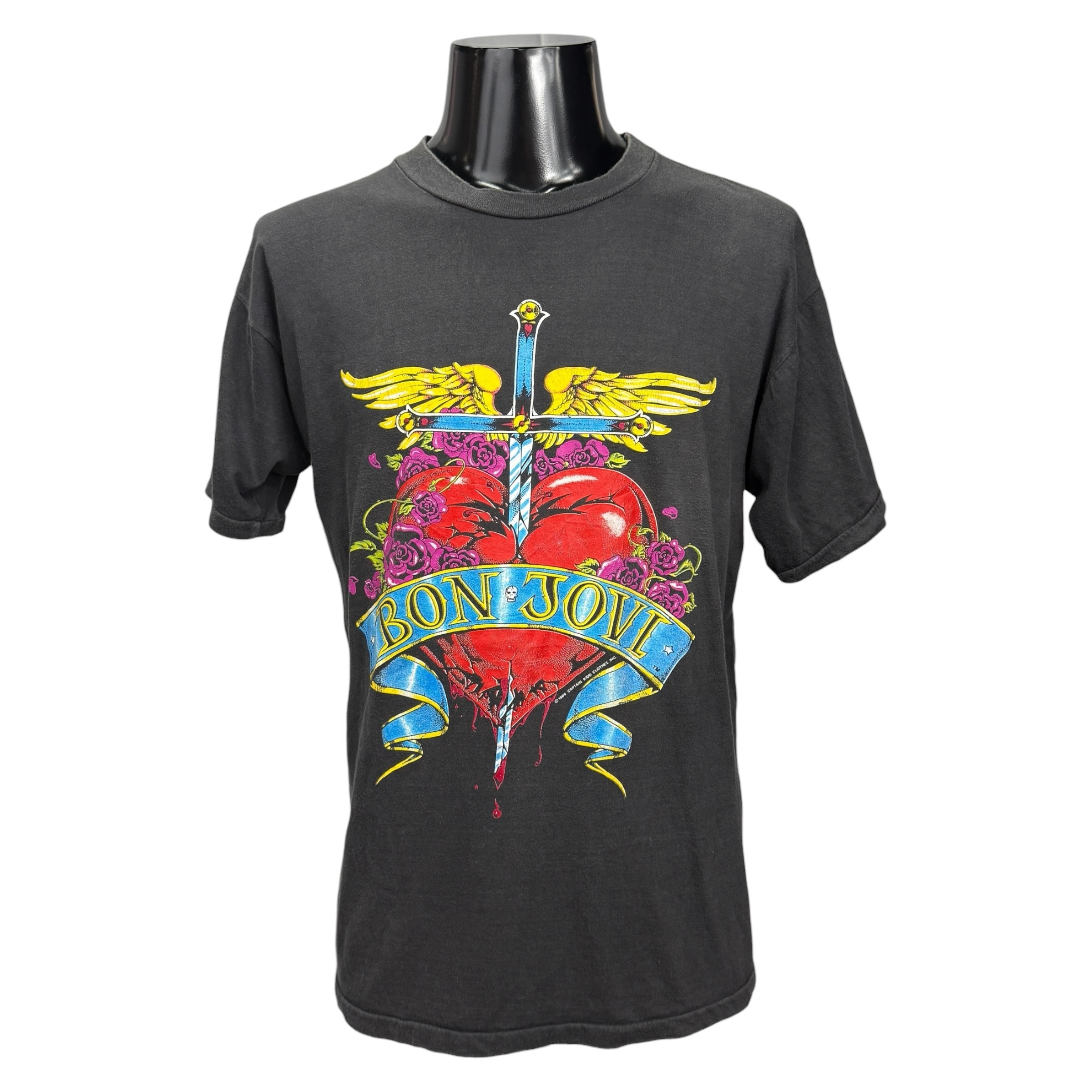【BON JOVI】ボン・ジョヴィ “NEW JERSEY SYNDICATE” “WORLD TOUR 1989” 80’s Vintage Tシャツ