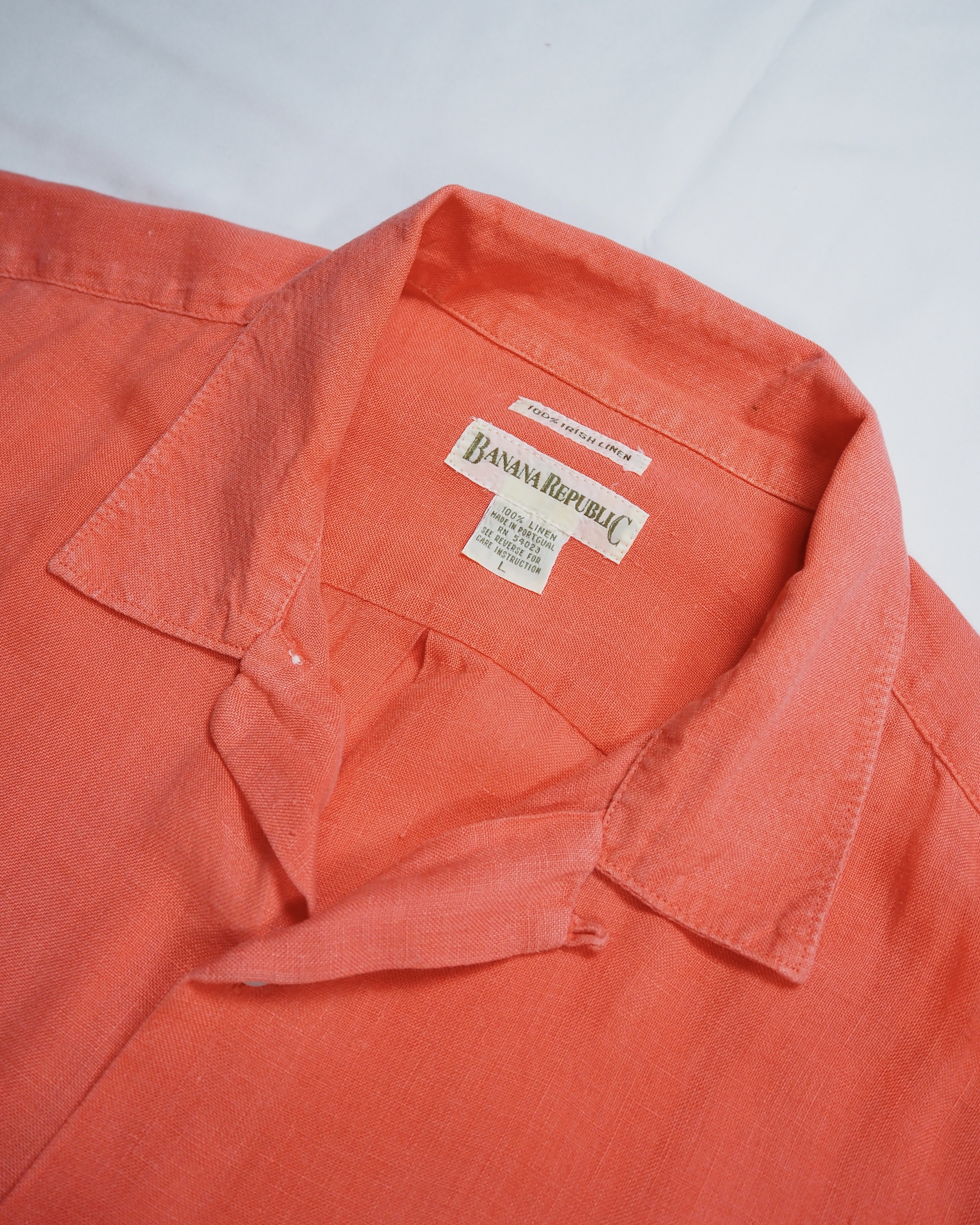 90’s Banana Republic シルクシャツ ピンク XL の画像 5