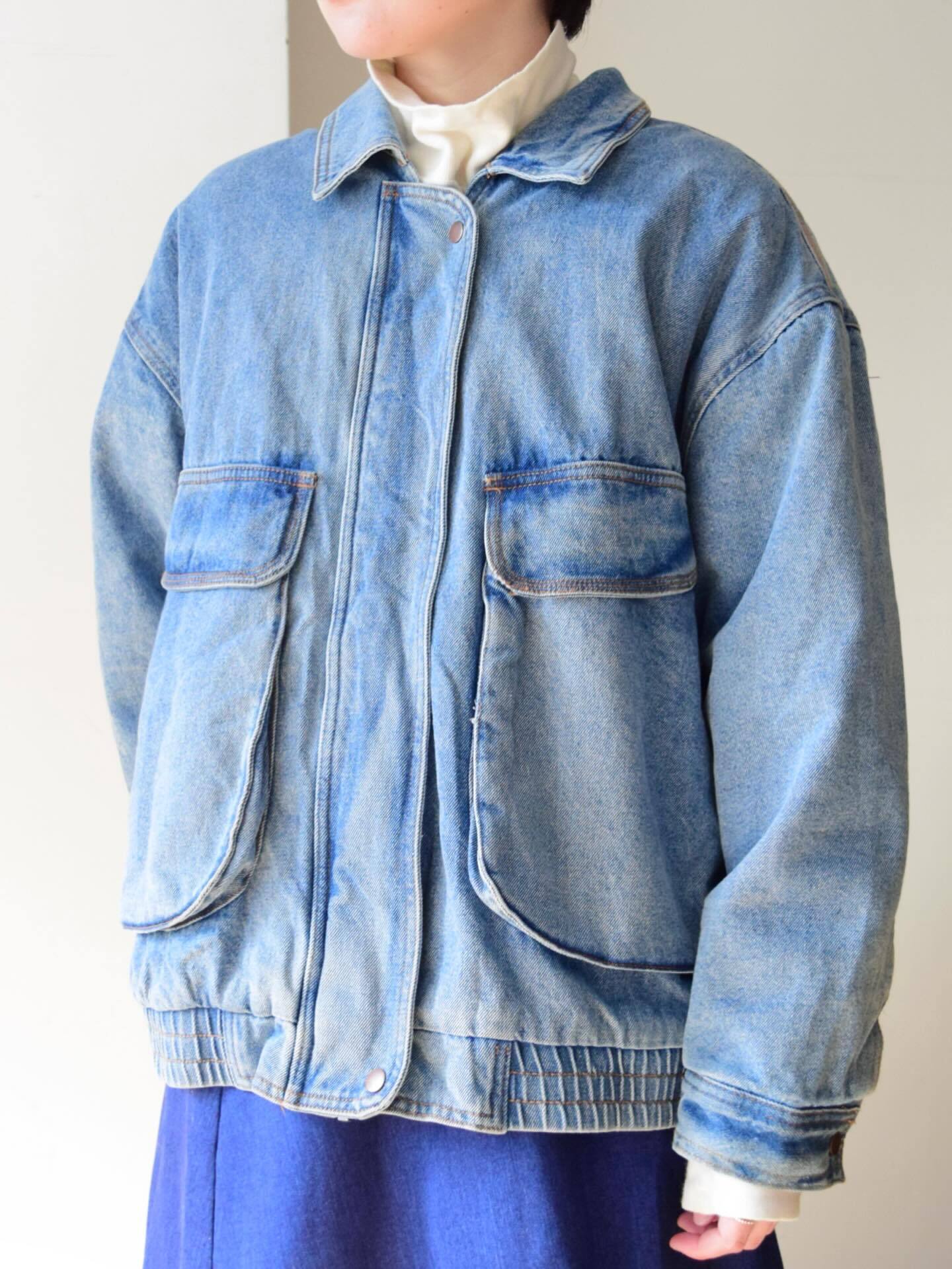 Denim boa blouson の画像 2
