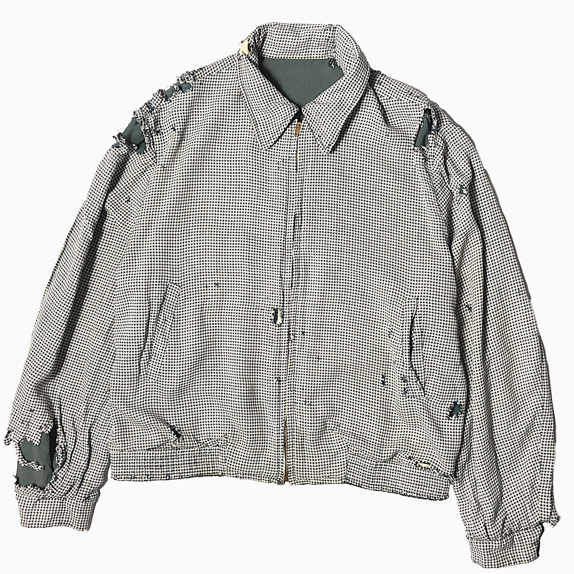 Vintage 50's Grunge Reversible Rayon Gabardine Jacket の画像 3