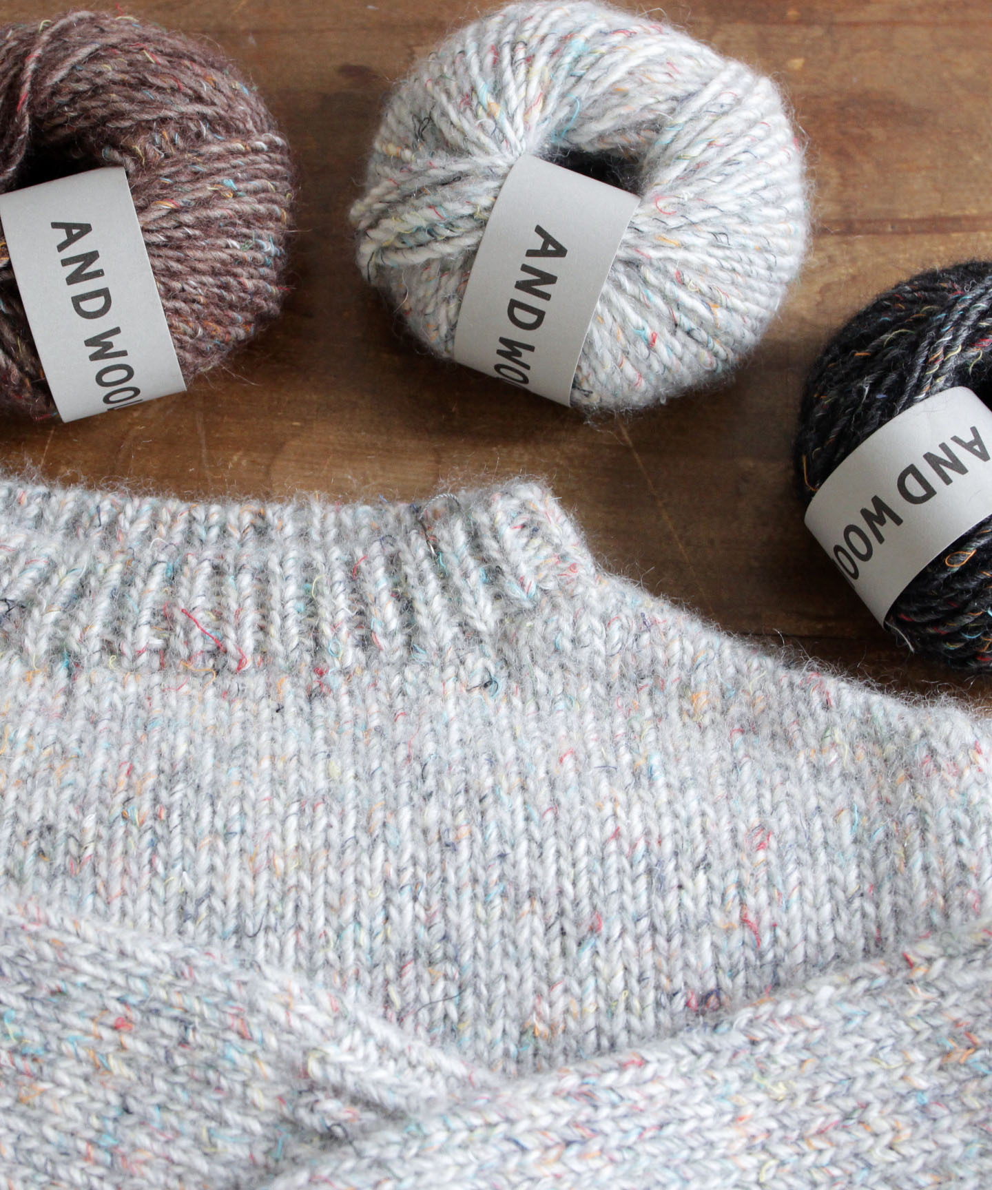 No 5 ファンシーヤーン毛糸 超極太 3色展開 And Wool No 5 ファンシーヤーン毛糸 超極太 3色展開 And Wool