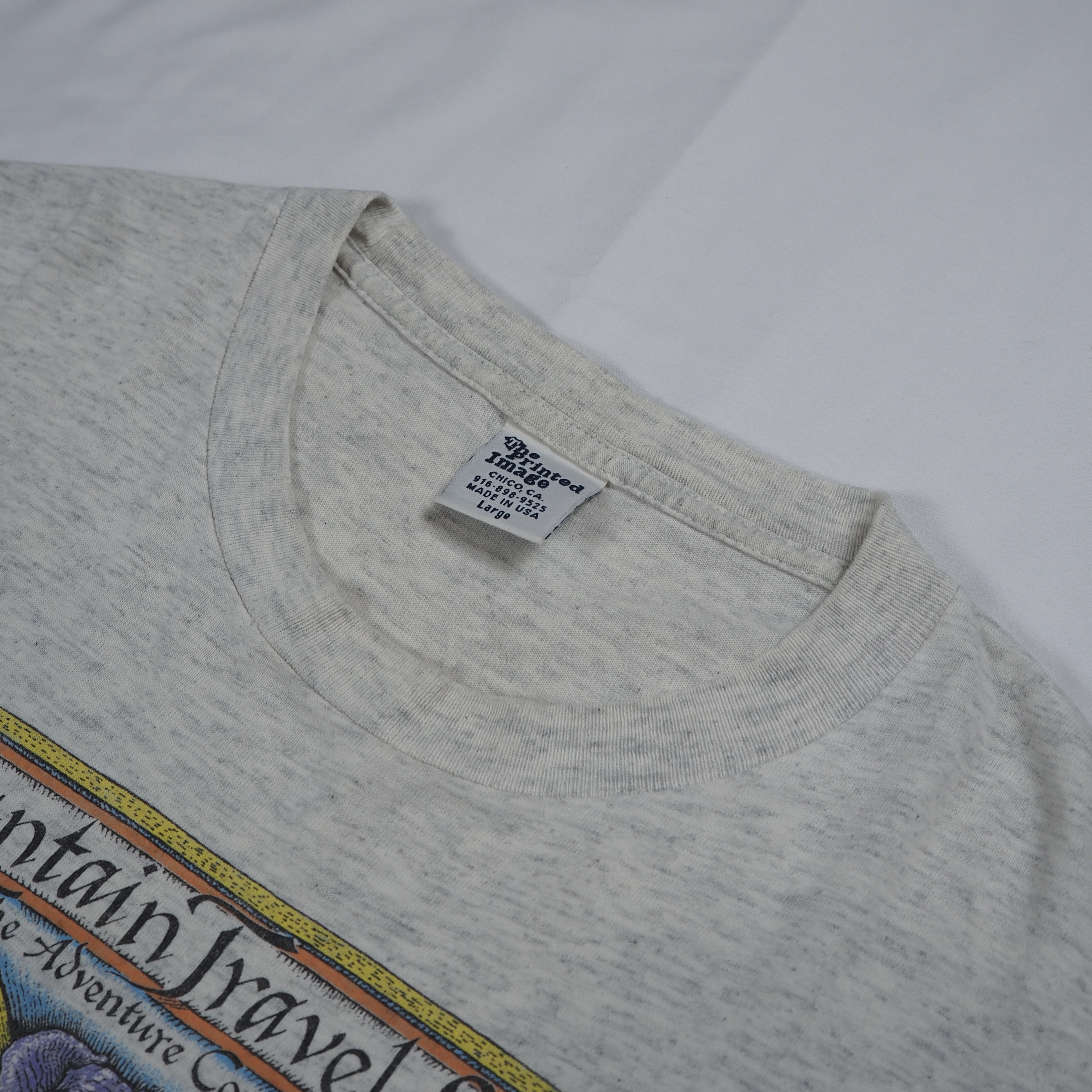 90’s 世界地図Tシャツ グレー アメリカ製 の画像 6