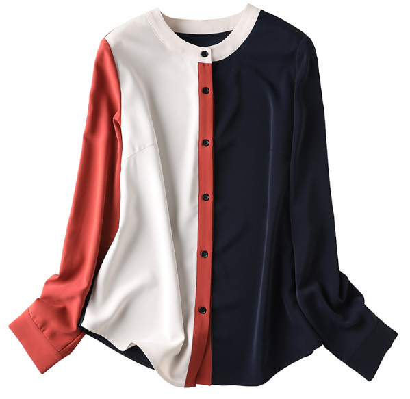 周りと被らない個性的デザインのトリコロールカラートップス 大人カジュアル きれいめ 通勤コーデ Ol服 代 30代 40代 Ailla アイラ