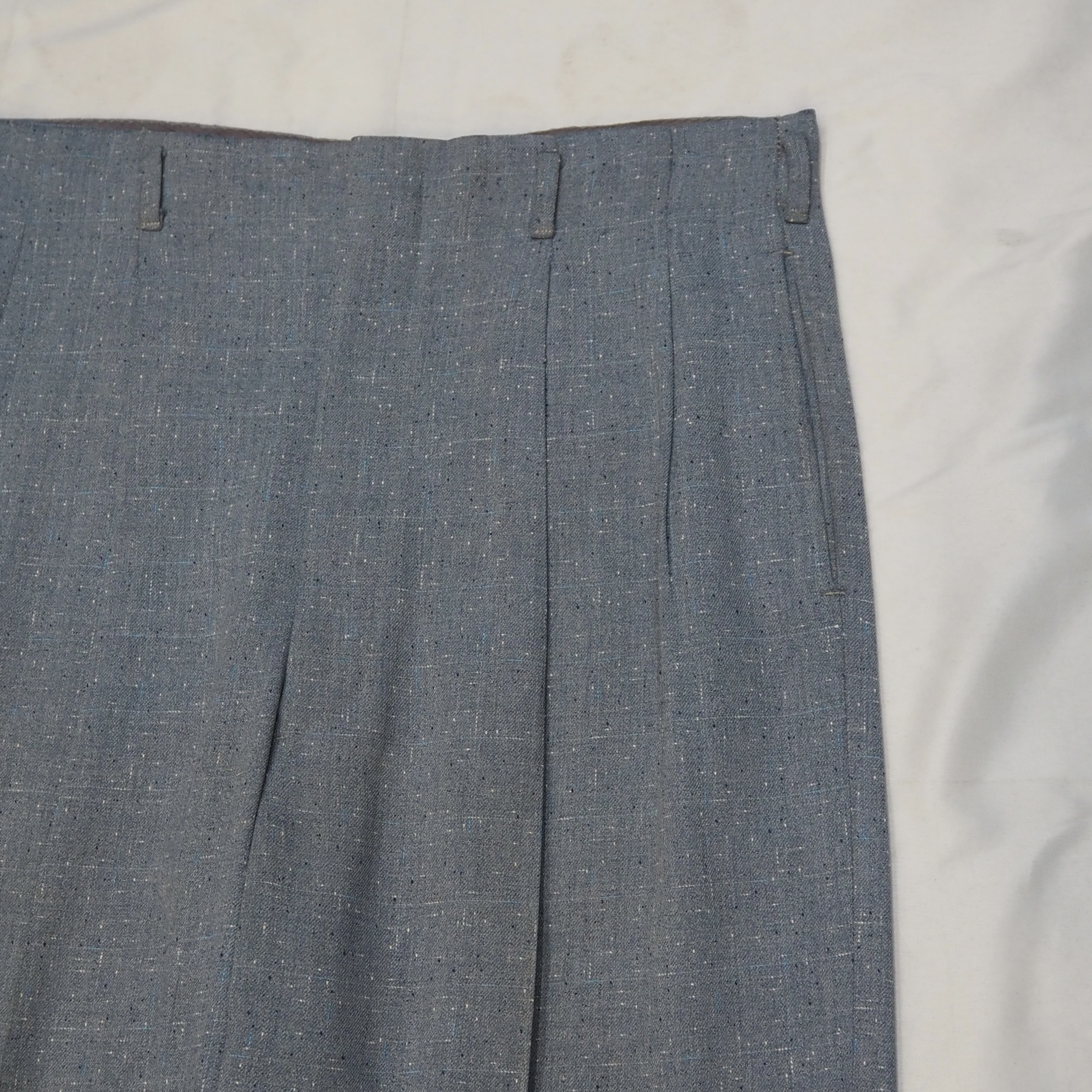 50’s Vintage Rayon Gabardine Slacks 33×28 の画像 5