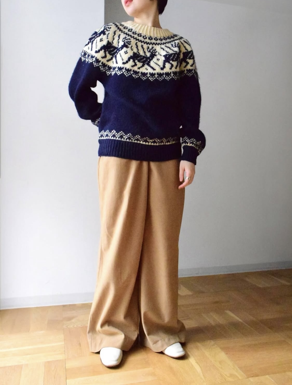 Velour wide pants の画像 6