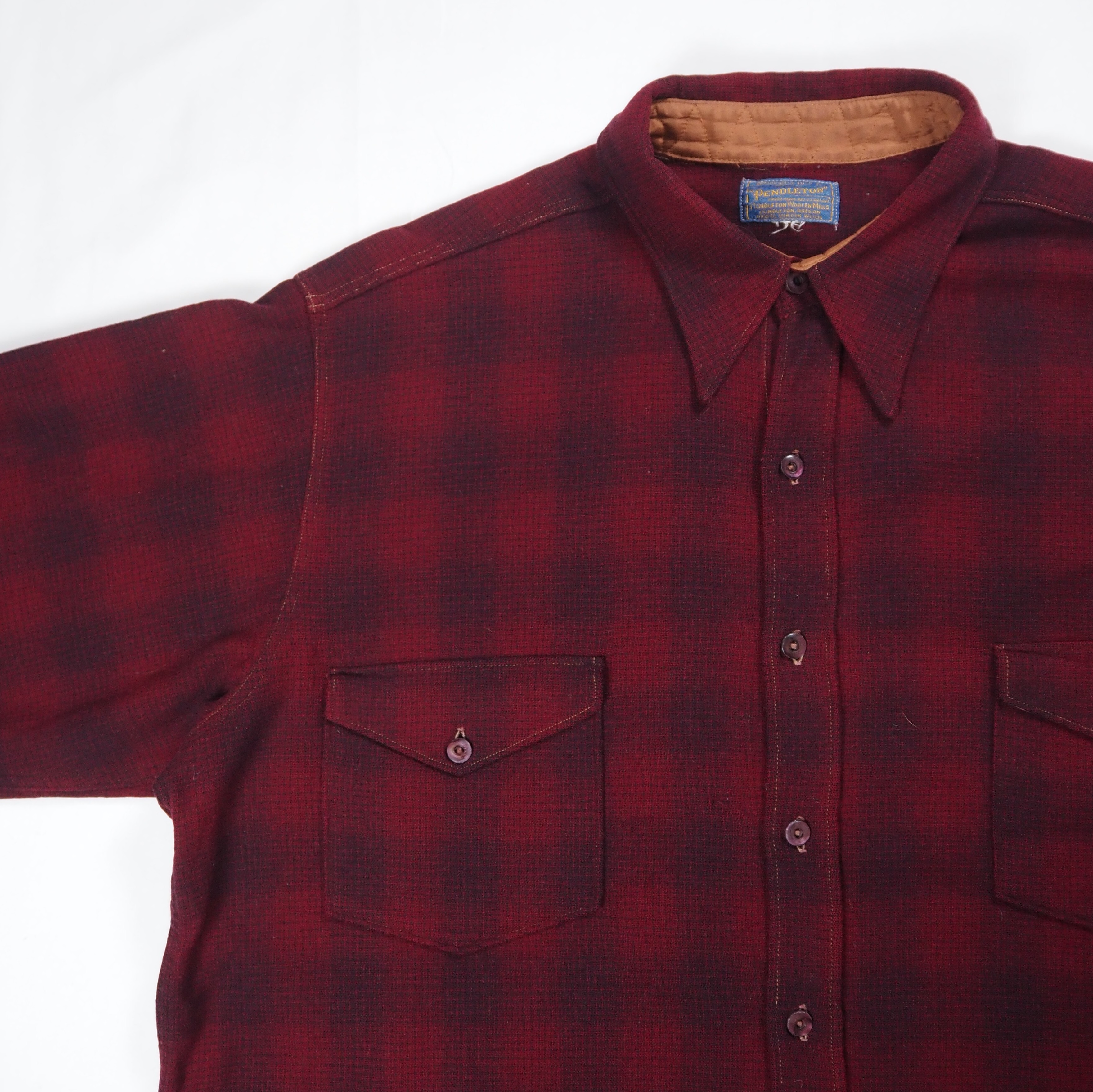 【9/23 20:00入荷】40's〜 Pendleton ウールシャツ シャドーチェック の画像 5