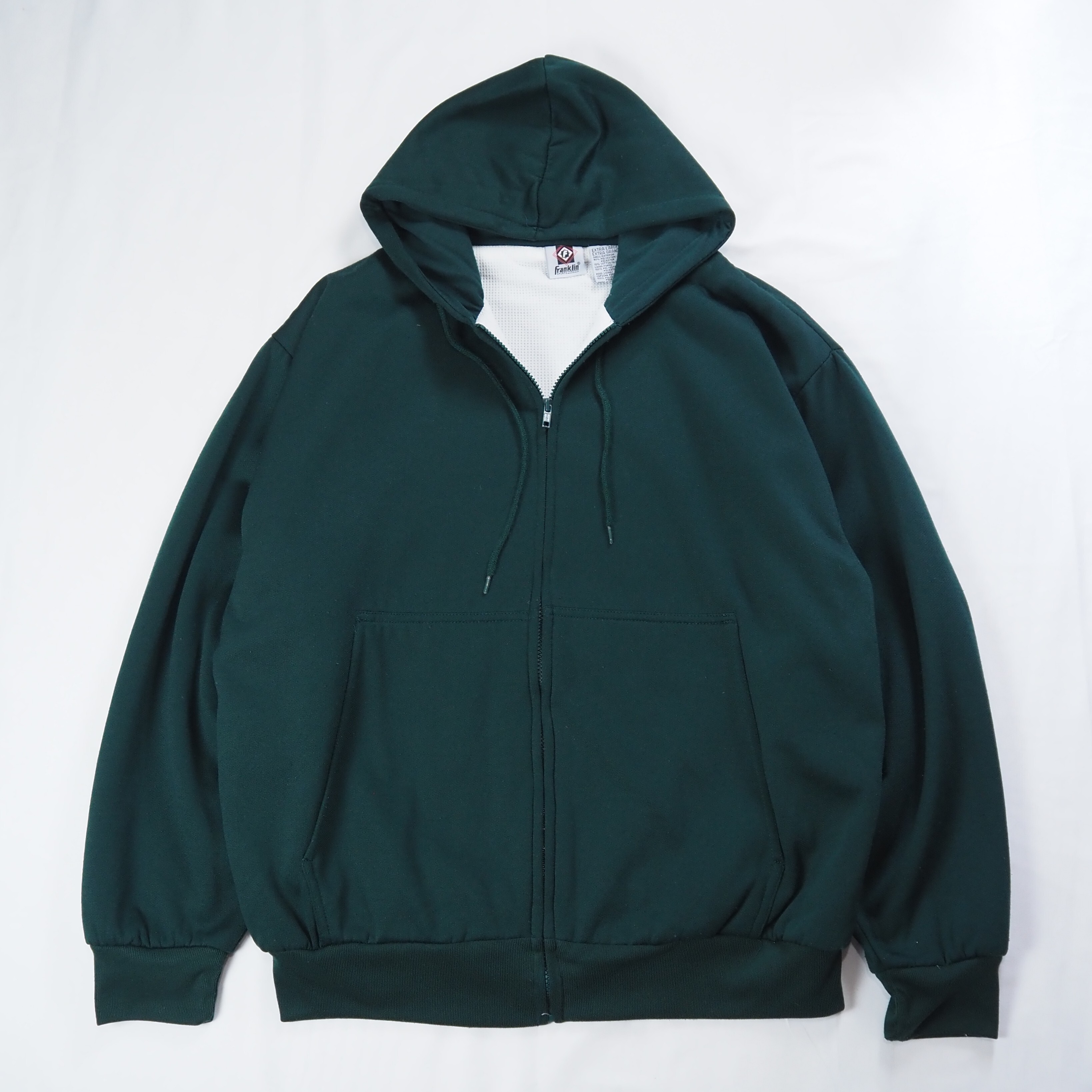 00's 裏サーマル ジップフーディ グリーン XL