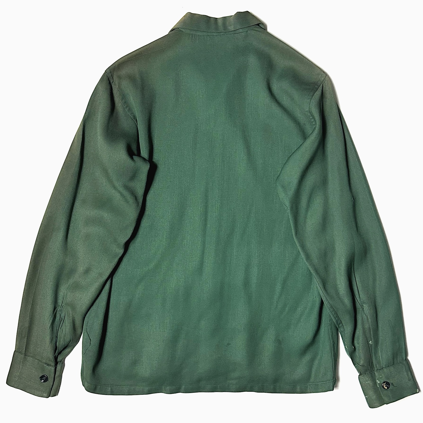 Vintage 50's【CAMPUS】Open Collar Rayon Shirt の画像 2