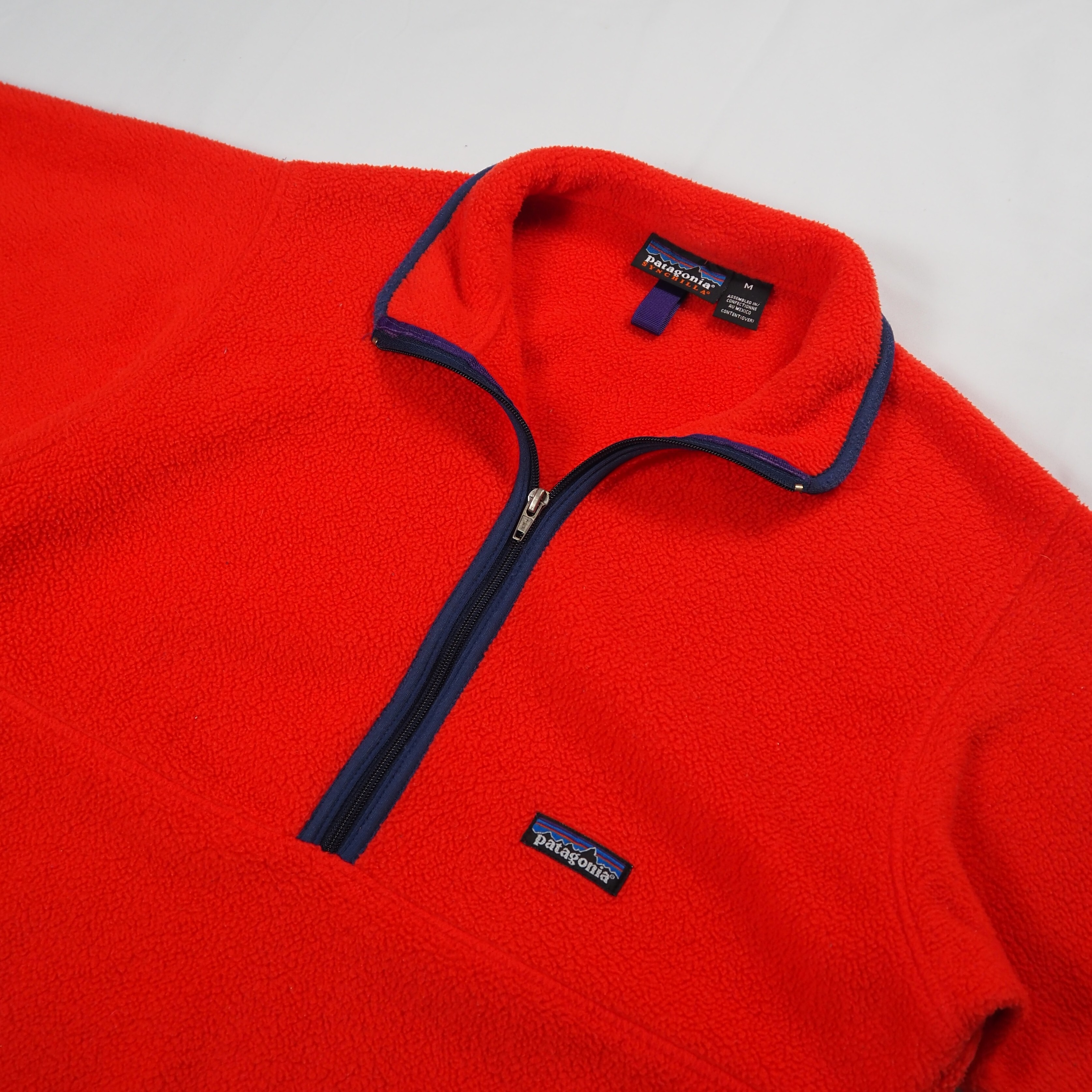 【9/23 20:00入荷】90's Patagonia マースピアル シンチラ レッド Mサイズ の画像 6