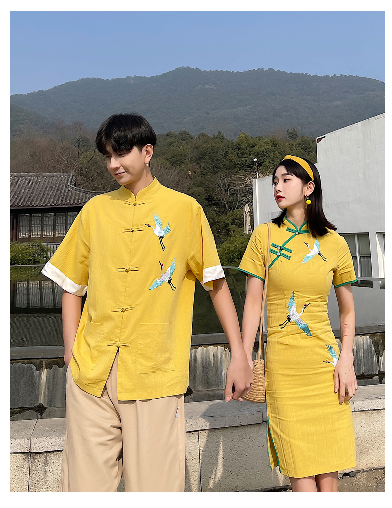 鶴 チャイナドレス ワンピース 0916 メンズチャイナシャツ チャイナ服 カップル ペアルック リンクコーデ カジュアル お揃い デート 夫婦 親子 カップルのリンクコーデ専門店 Pair Cele ペアセレ 鶴 チャイナドレス ワンピース 0916 メンズチャイナシャツ チャイナ服 カップル ペアルック リンクコーデ カジュアル お揃い デート 夫婦 親子 カップルのリンクコーデ専門店 Pair Cele ペアセレ