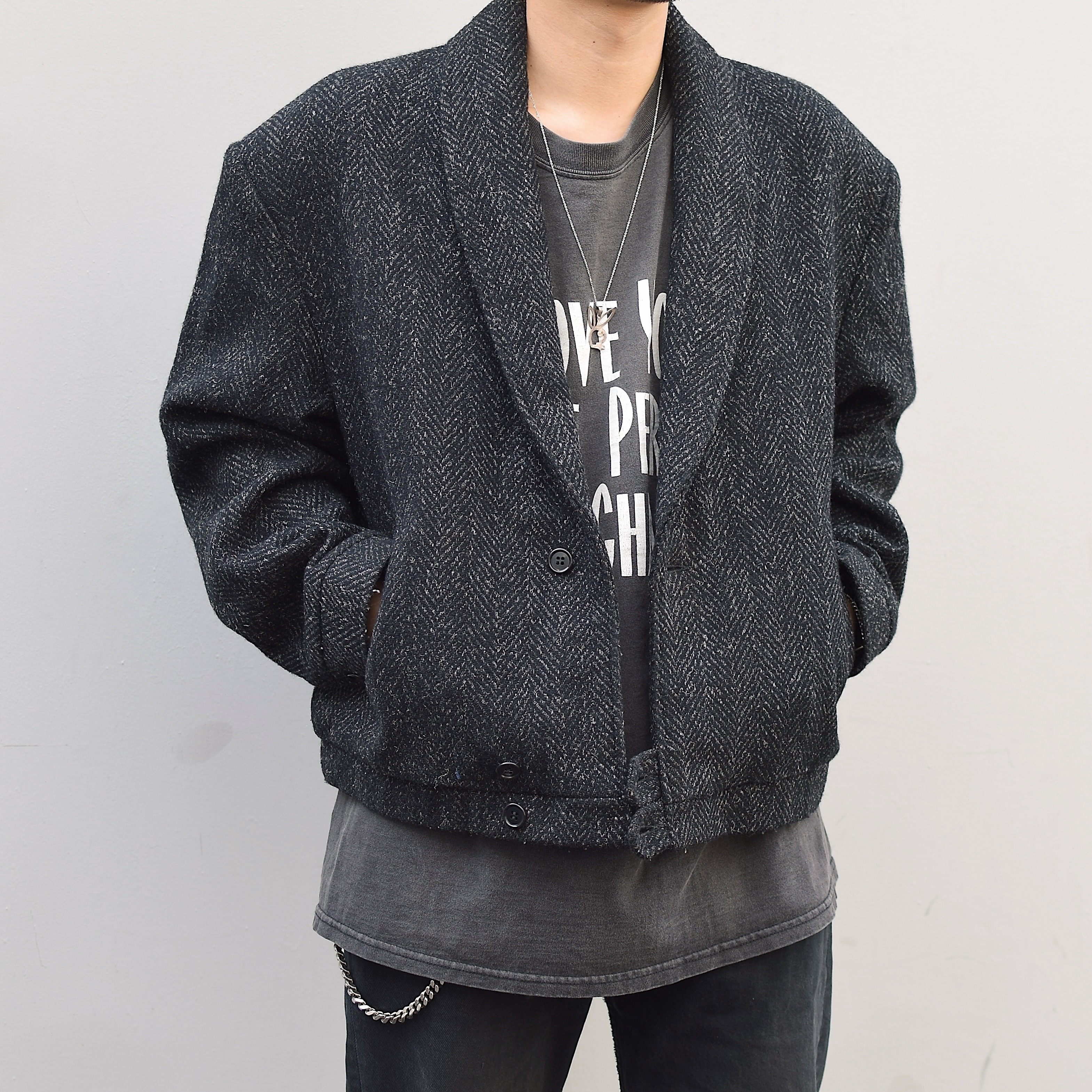 Vintage 70〜80's【chess king】Shawl Collar Jacket の画像 3