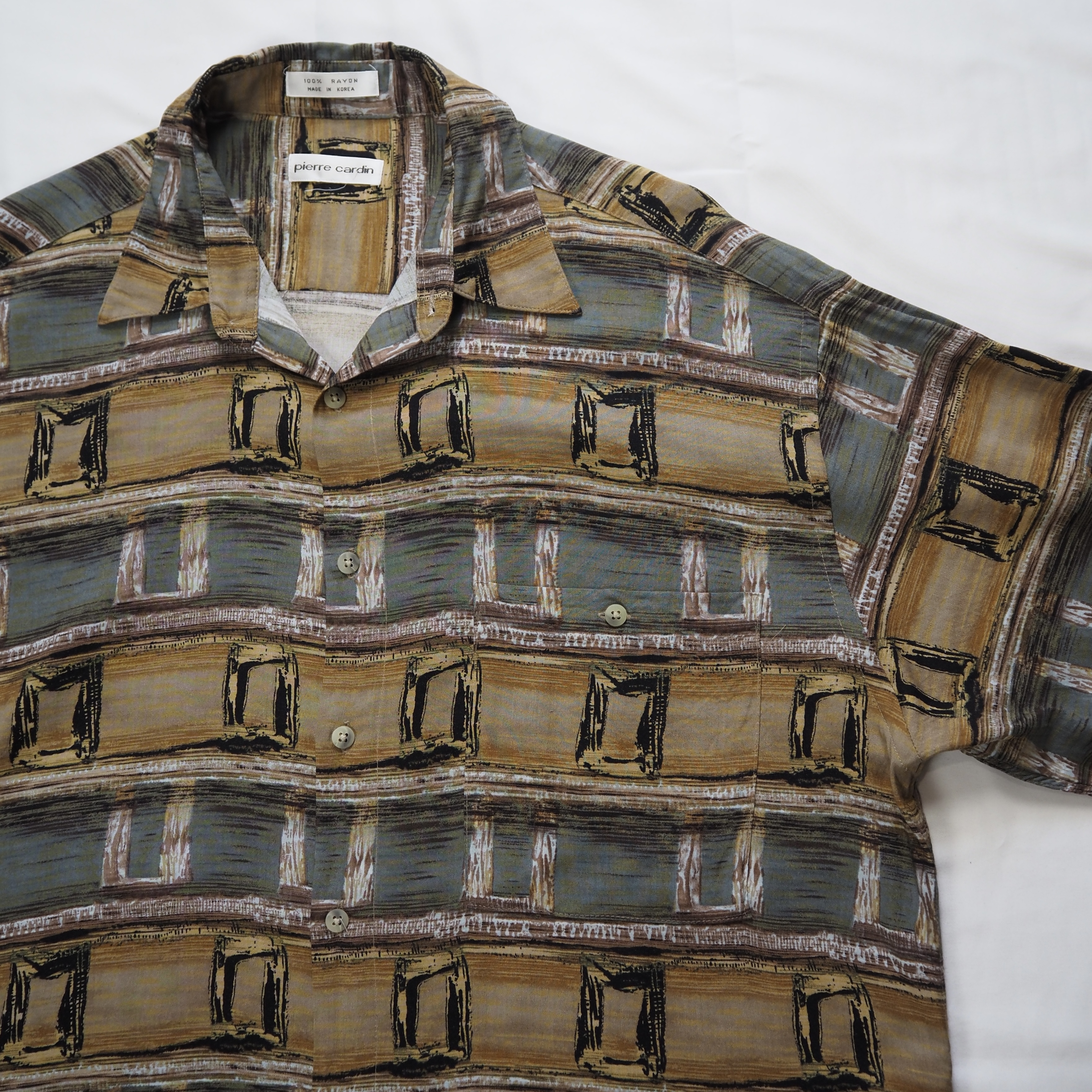 00’s Pierre Cardin 長袖レーヨンシャツ の画像 6