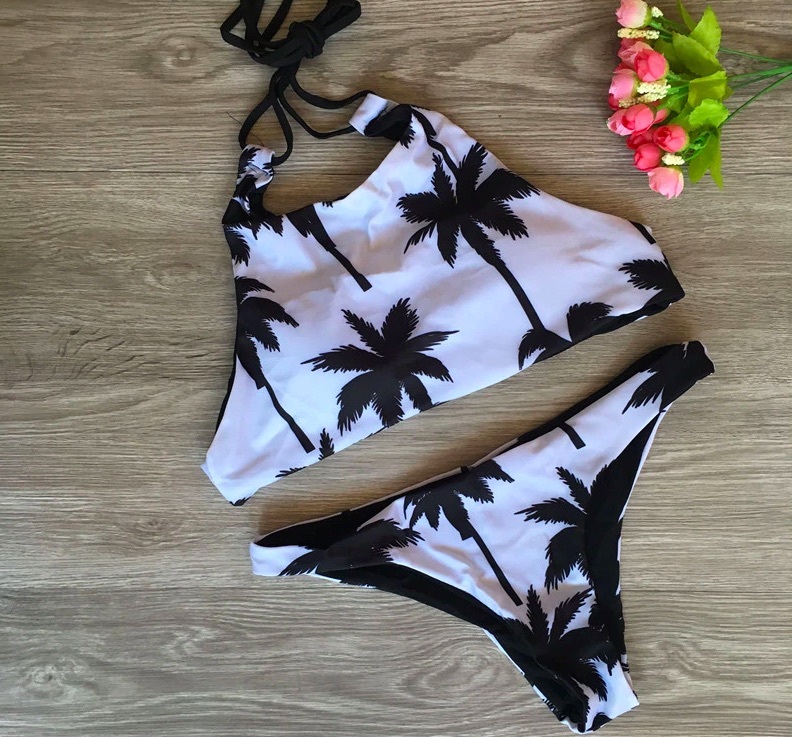 トロピカル柄 ハイネック 水着 ビキニ ボタニカル 水着 ビキニ専門店 太陽のお店 Solis Shop