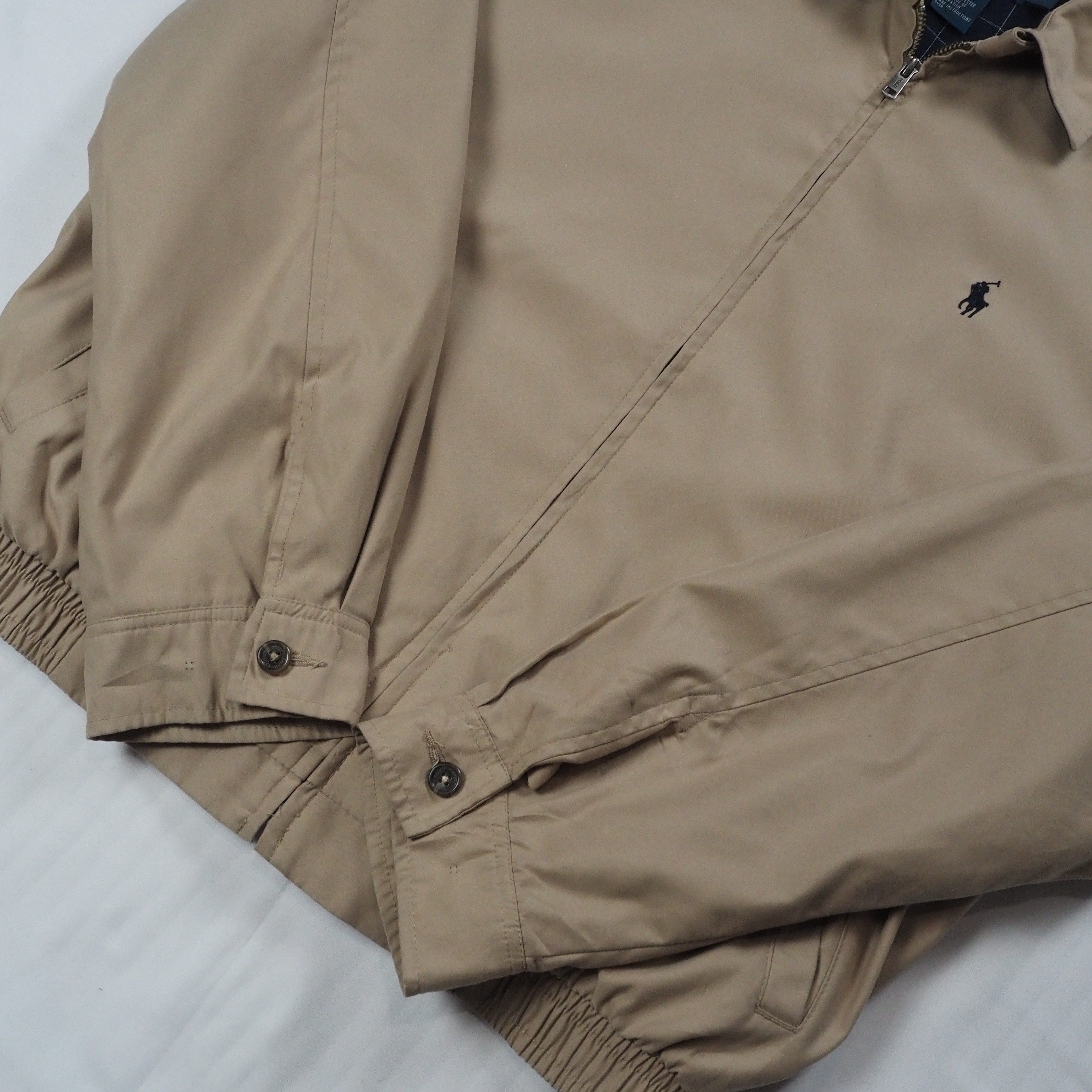 90's Ralph Lauren スイングトップ ベージュ Sサイズ の画像 12