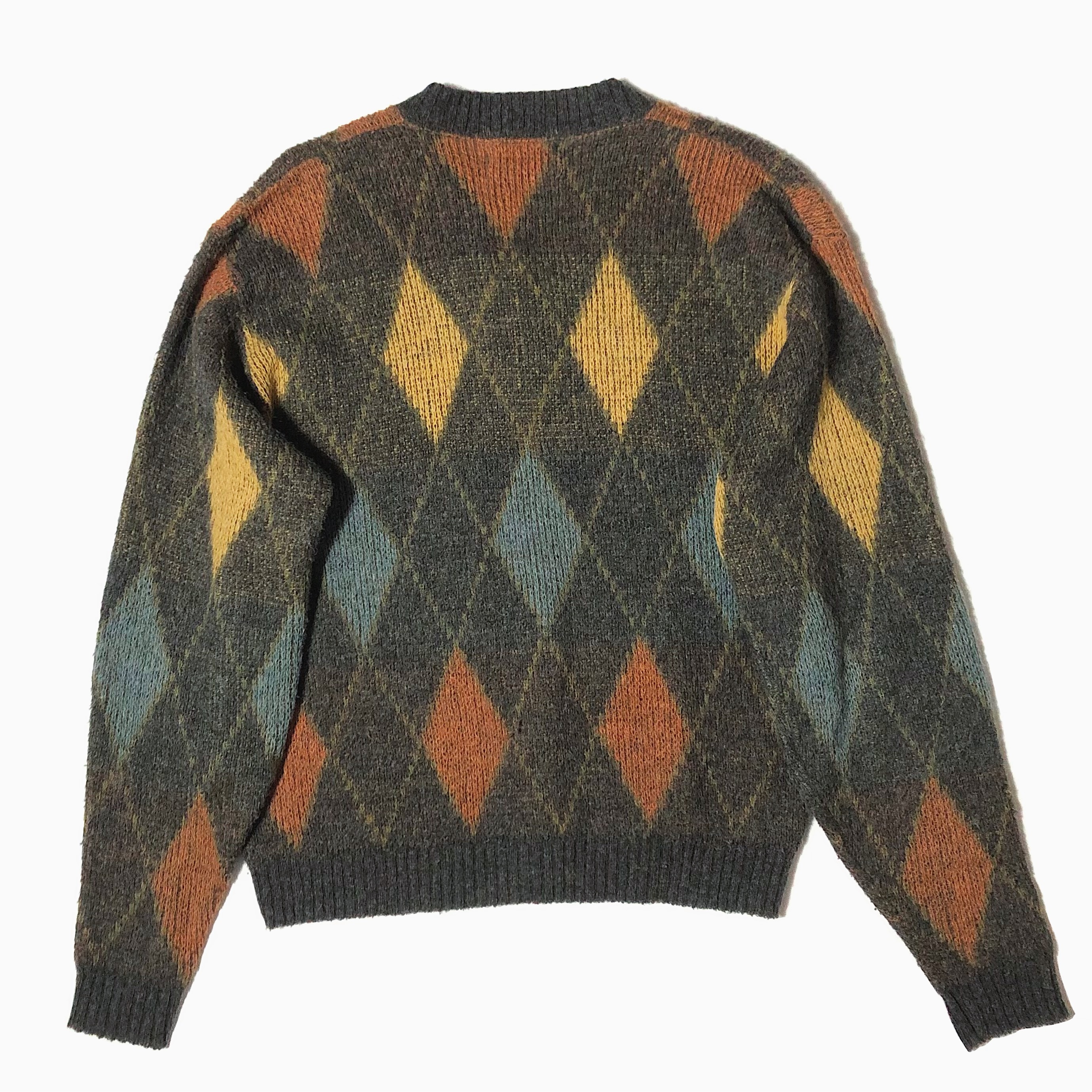 Vintage 60's【Revere】Argyle Mohair Knit Sweater の画像 2