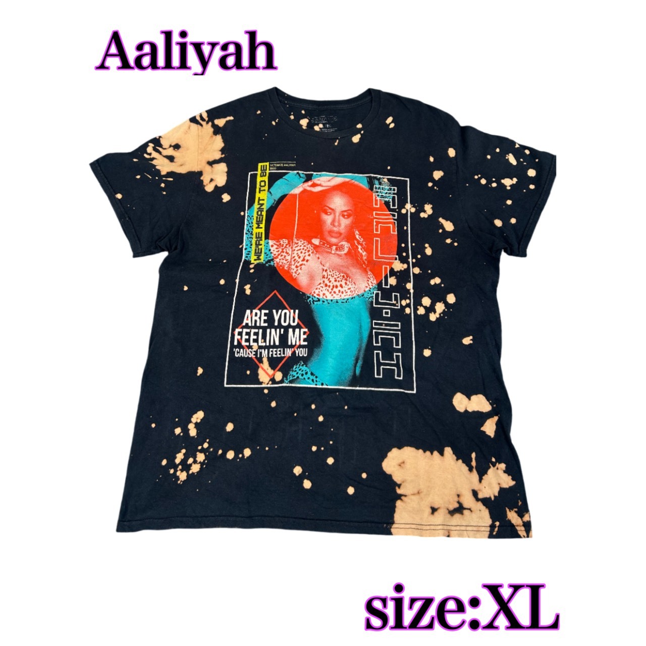 Aaliyah プリンセスオブR＆B　タイダイグラフィック　Y2K