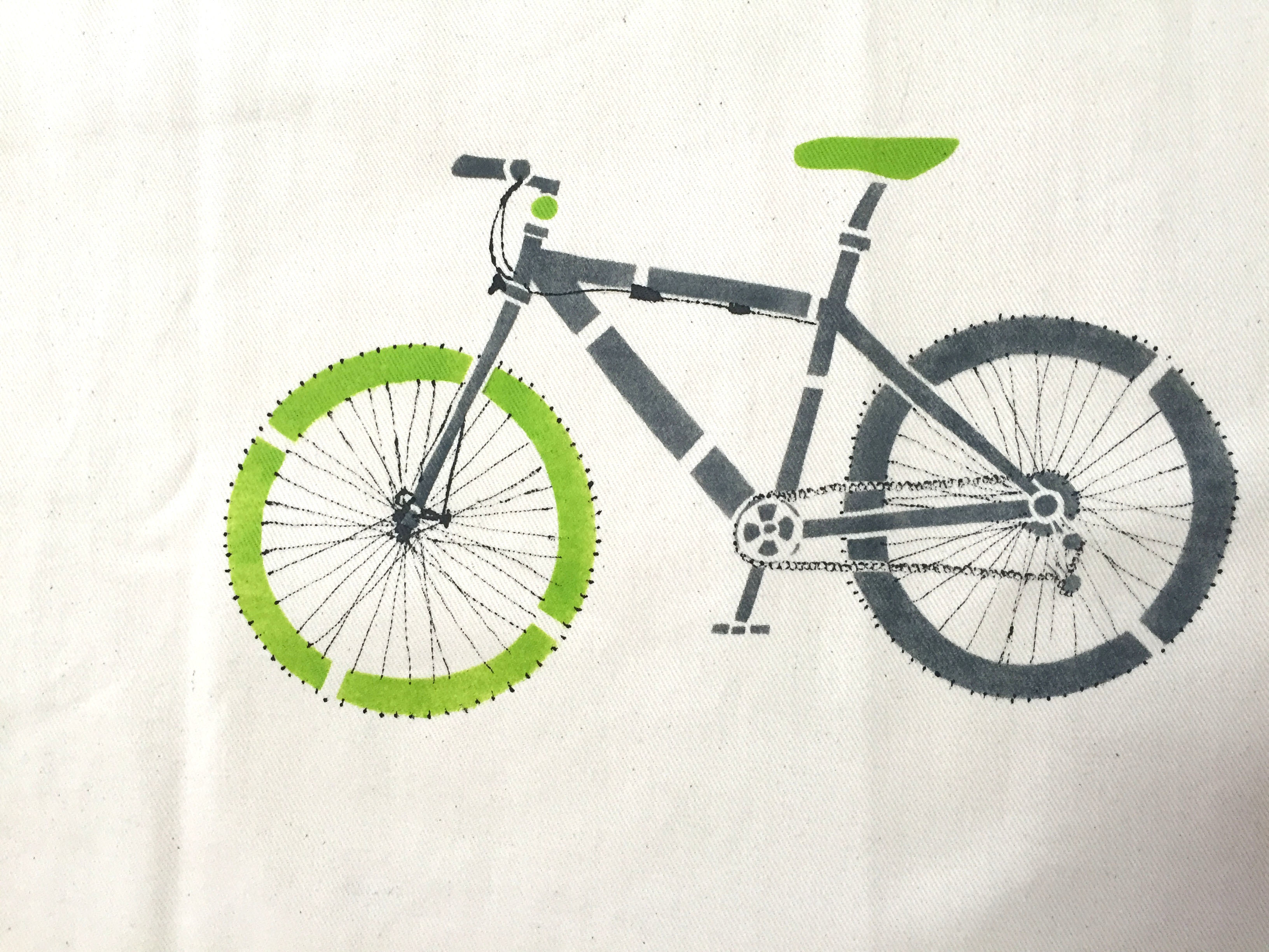 手染めエプロン 自転車a 白 男のエプロン屋 手染めエプロン 自転車a 白 男のエプロン屋