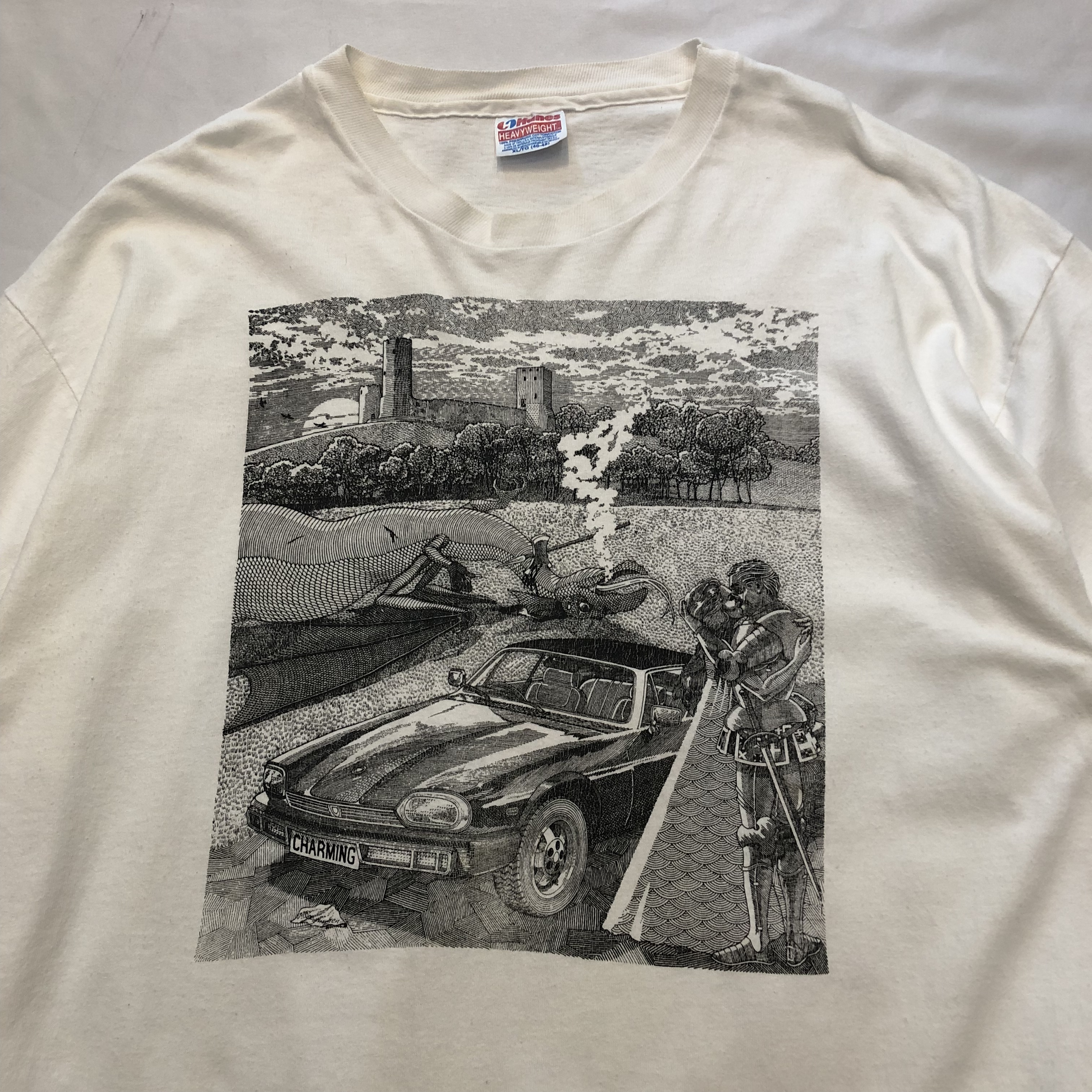 90’s Hanes Tee “Dragon and Knight" の画像 3