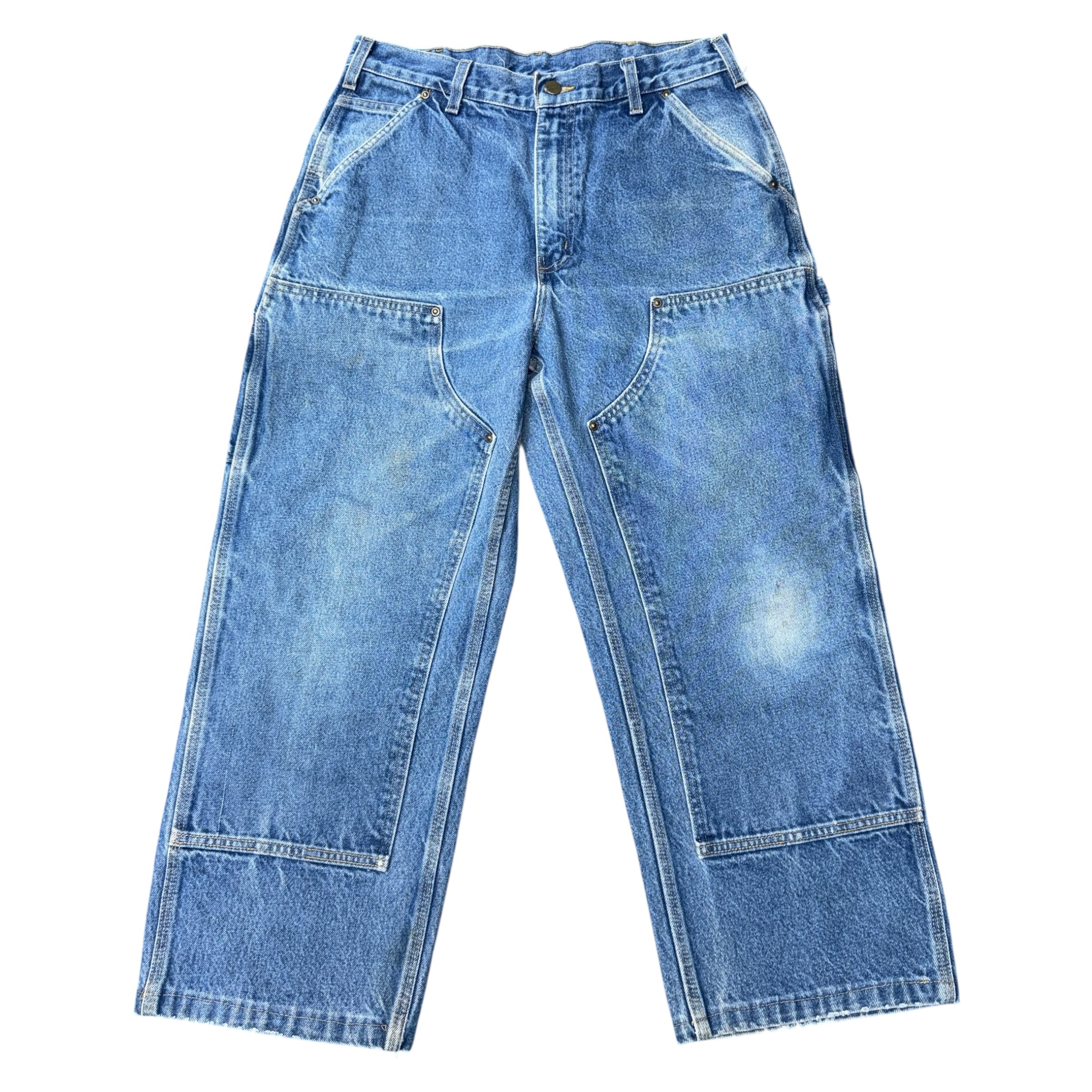 【Carhartt】カーハート”B73DST” ダブルニー ペインター デニムパンツ