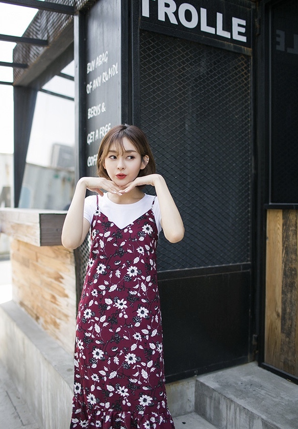 キャミワンピ ワンピース ロングワンピース レディース Vネック ロング 春夏 ワインレッド 花柄 レディースの海外トレンドファッション通販サイト Kahana キャミワンピ ワンピース ロングワンピース レディース Vネック ロング 春夏 ワインレッド 花柄 レディースの海外トレンドファッション通販サイト Kahana