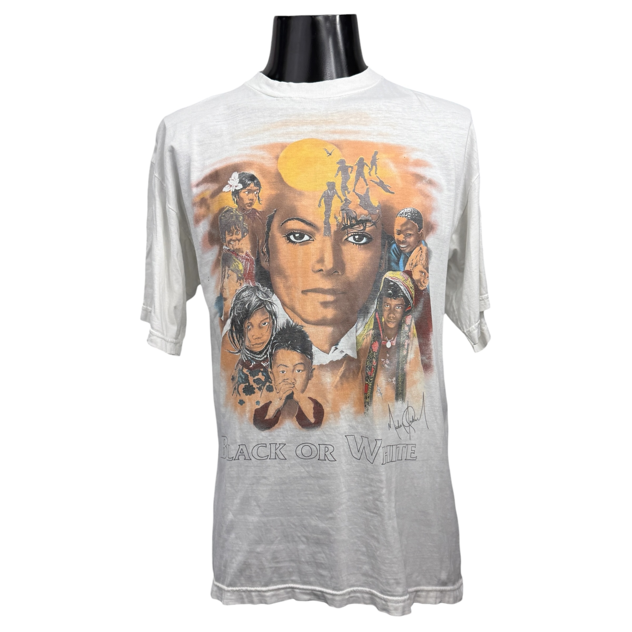 【MICHAEL JACKSON】マイケル ジャクソン “BLACK OR WHITE” 90’s Vintage Tシャツ