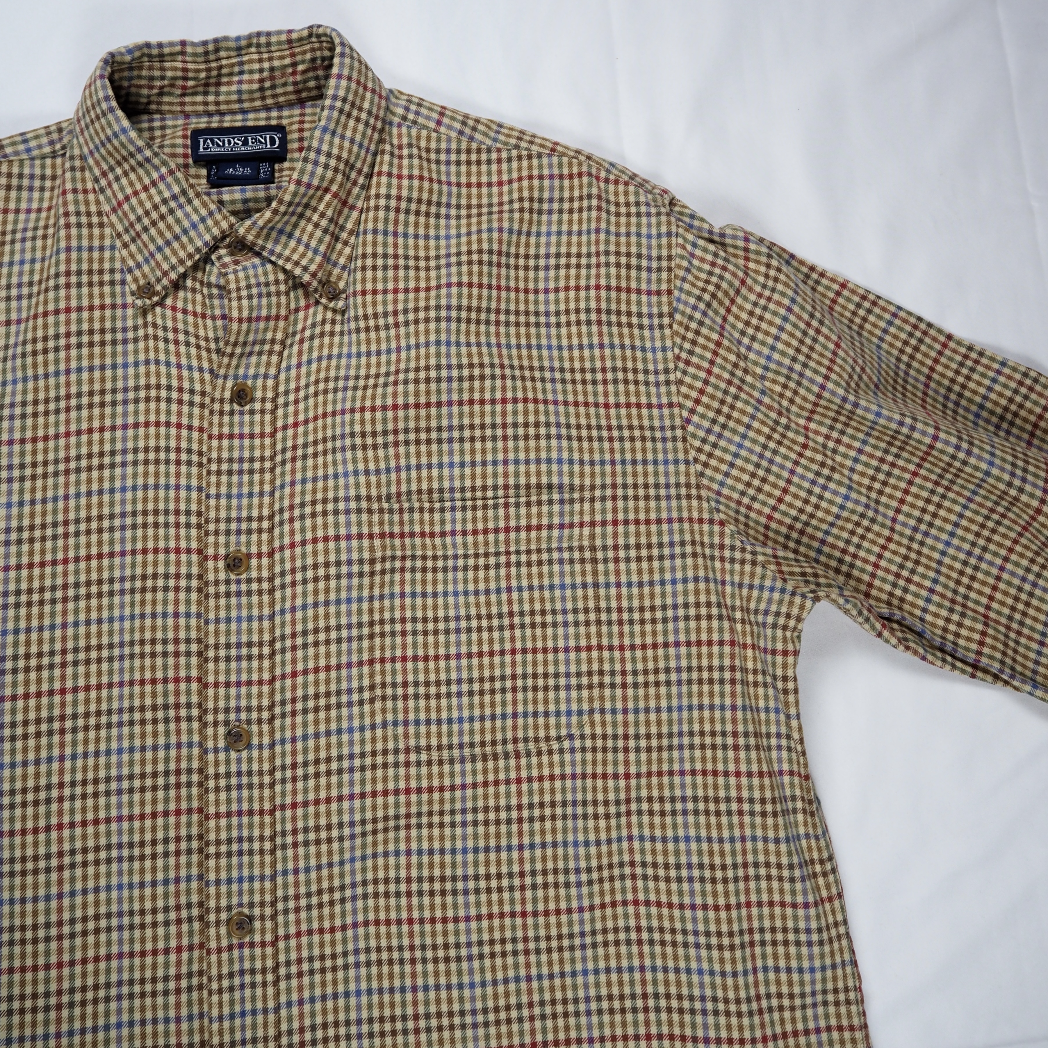 90’s Land’s End BDシャツ Lサイズ オンライン限定商品 の画像 3