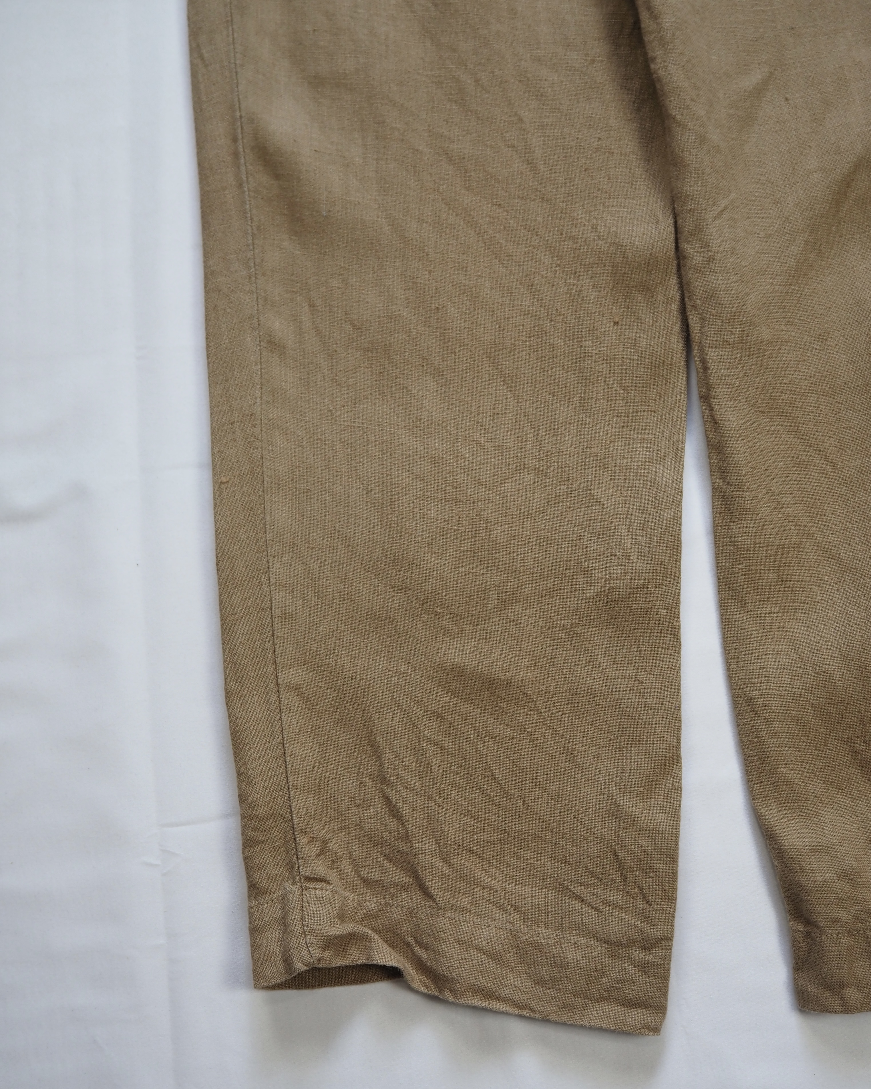 【5/6(水) 20:00入荷】90’s Ralph Lauren リネンスラックス 32×30 ブラウン の画像 16