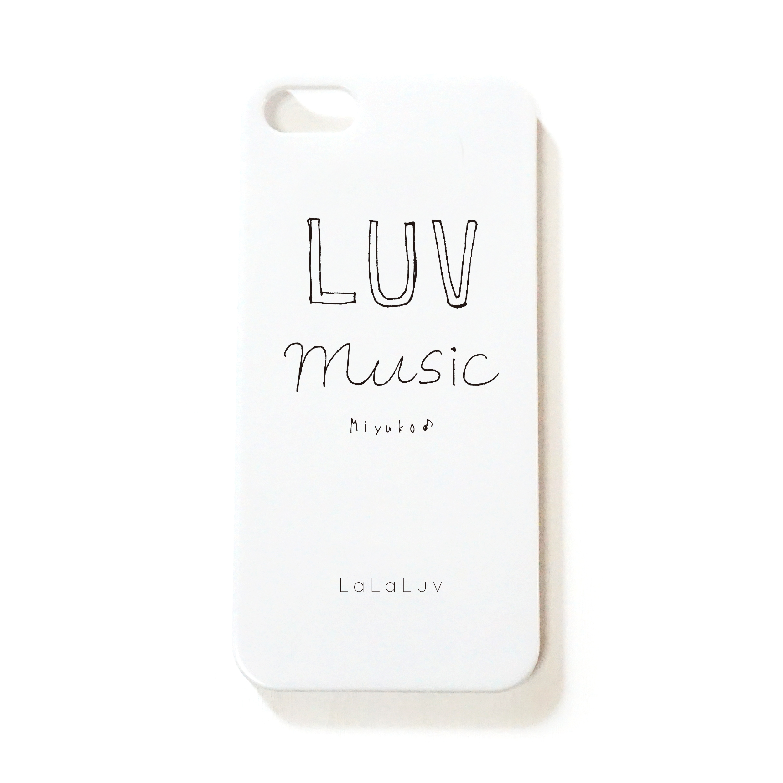 名前入り Luv Musicのシンプルロゴのiphoneケース M U Luv シンプル可愛いオリジナルグッズshop