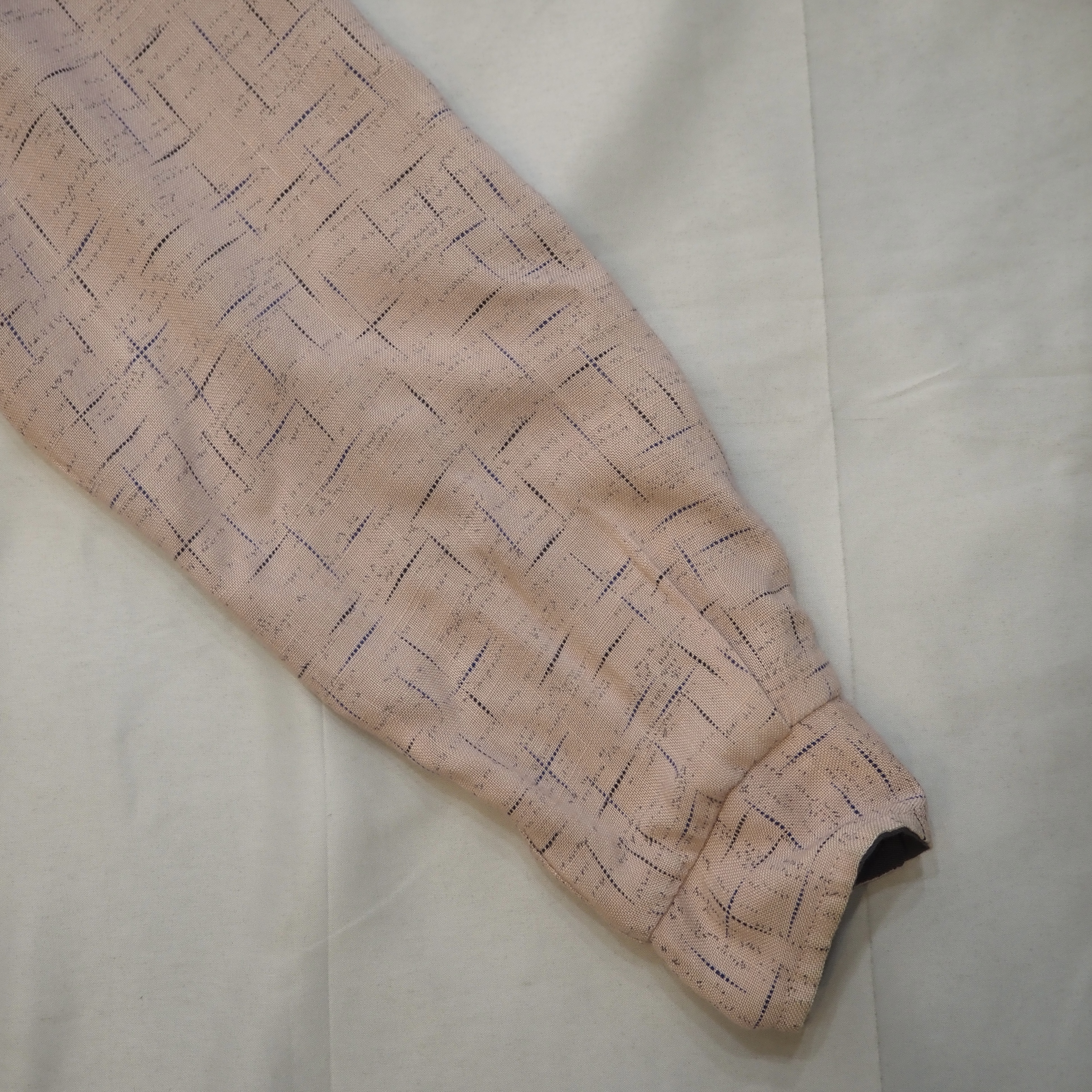 50’s Rayon Gab Jacket Pink & Gray の画像 8