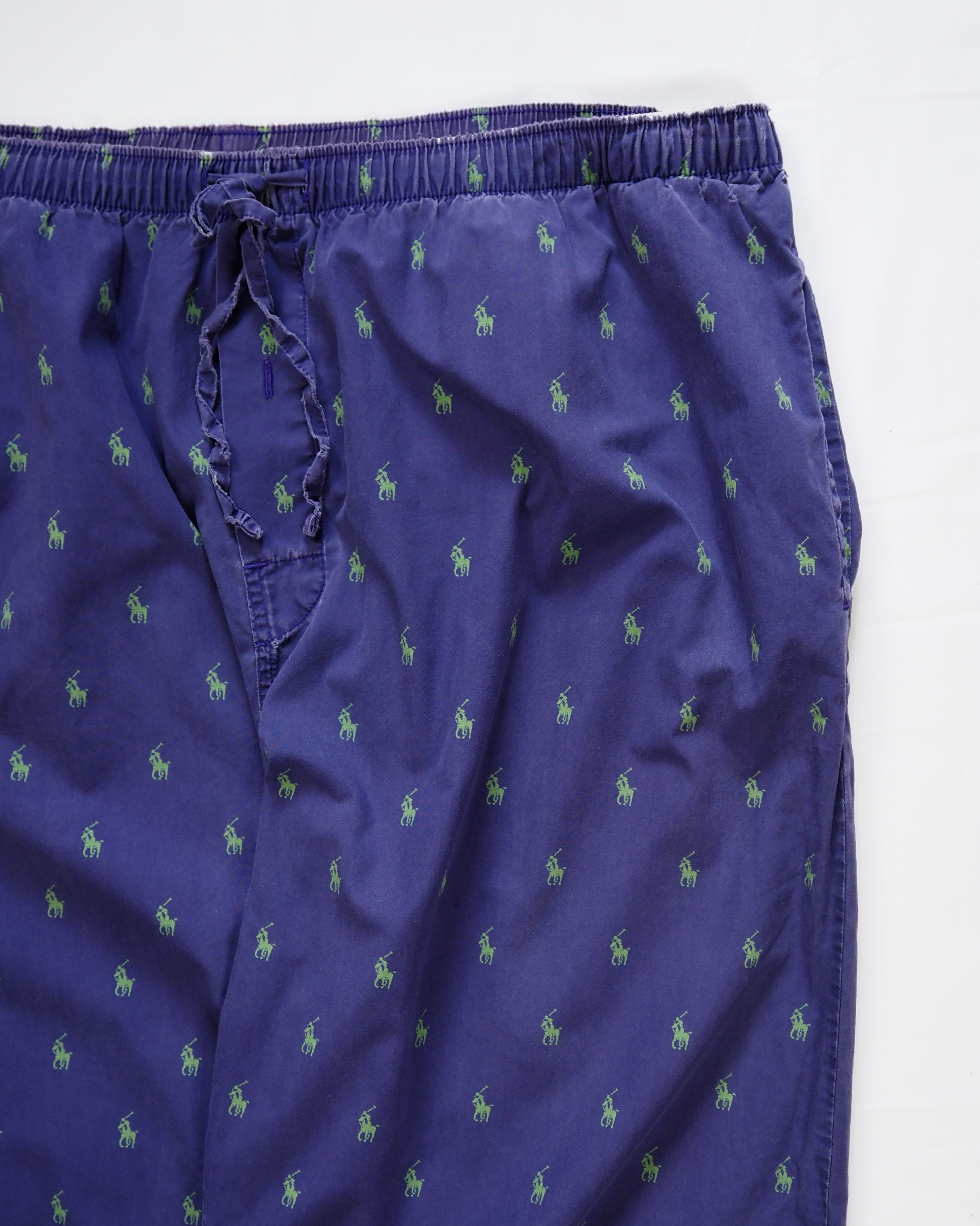 90’s Ralph Lauren パジャマパンツ 総柄 パープル Lサイズ の画像 6