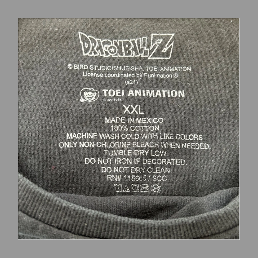 ドラゴンボールZ 孫悟空 半袖Ｔシャツ アニメ キャラクター ブラック XXL の画像 3