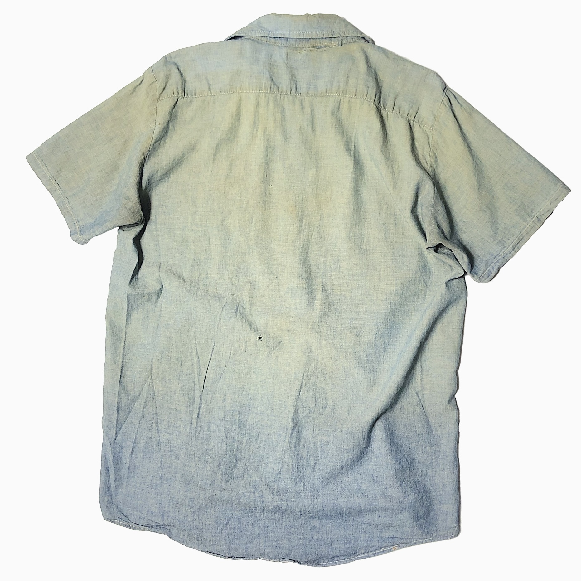 Vintage 70's【OSHKOSH】Short Sleeve Chambray Shirt の画像 2