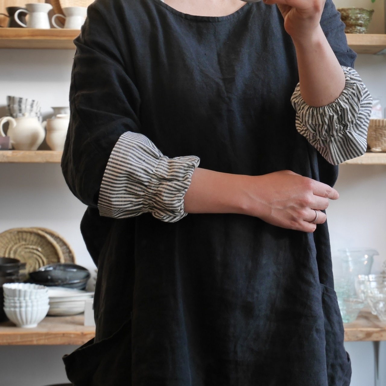 会津木綿 アームカバー Harappa うつわと暮らしの道具 日々花 Hibika Online